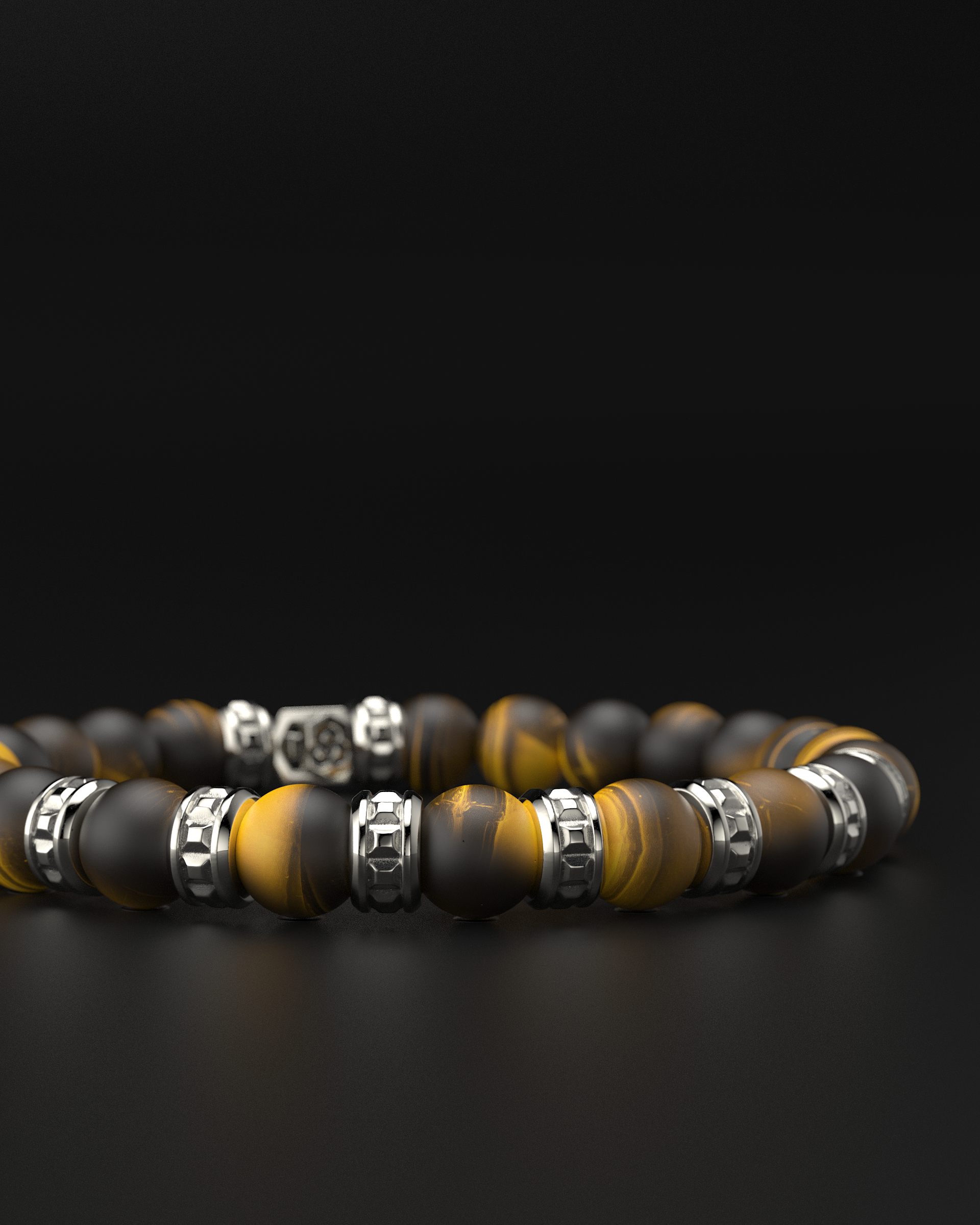 Bracciale Opaco Onice 6mm | Essenziale