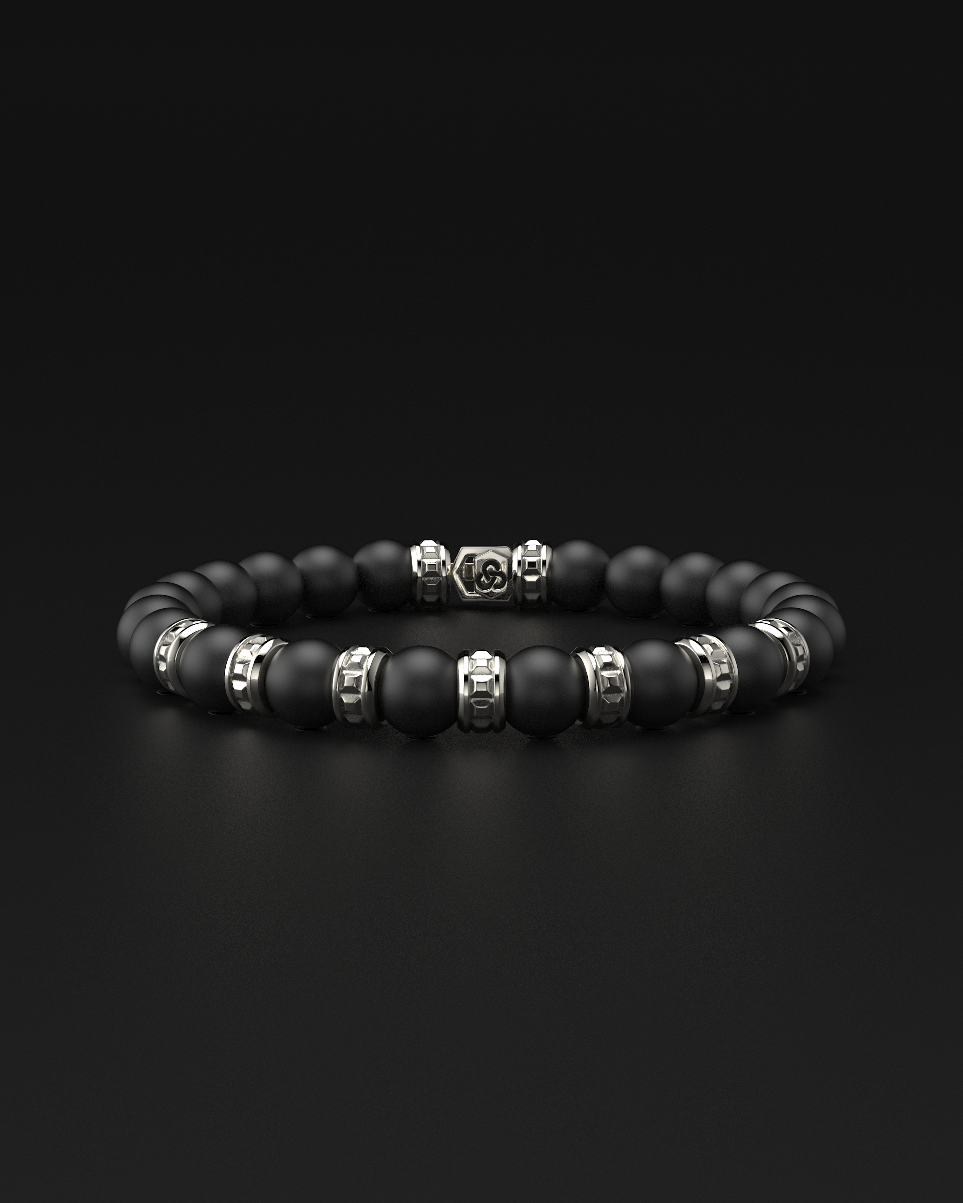 Bracciale Opaco Onice 6mm | Essenziale