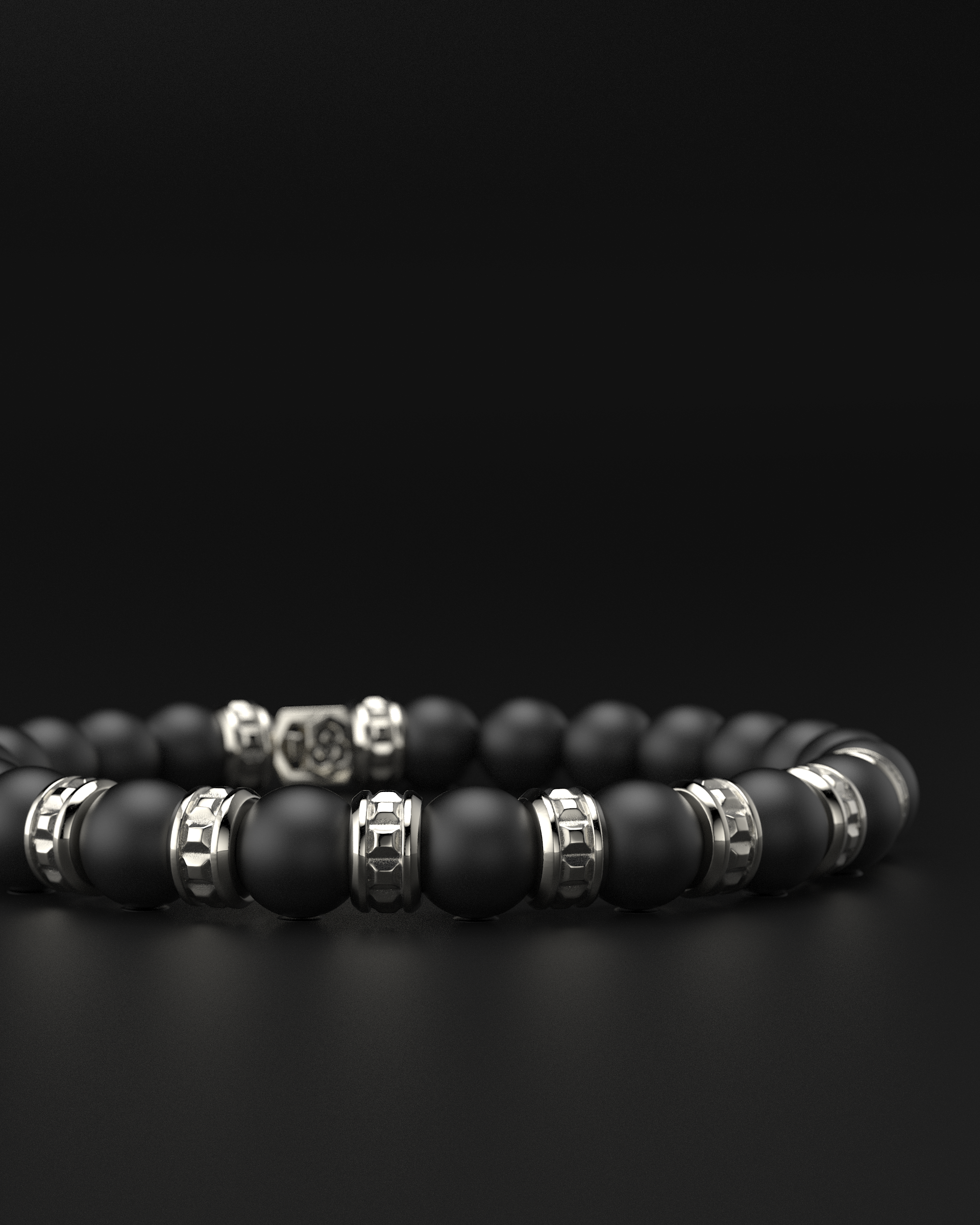 Bracciale Opaco Onice 6mm | Essenziale