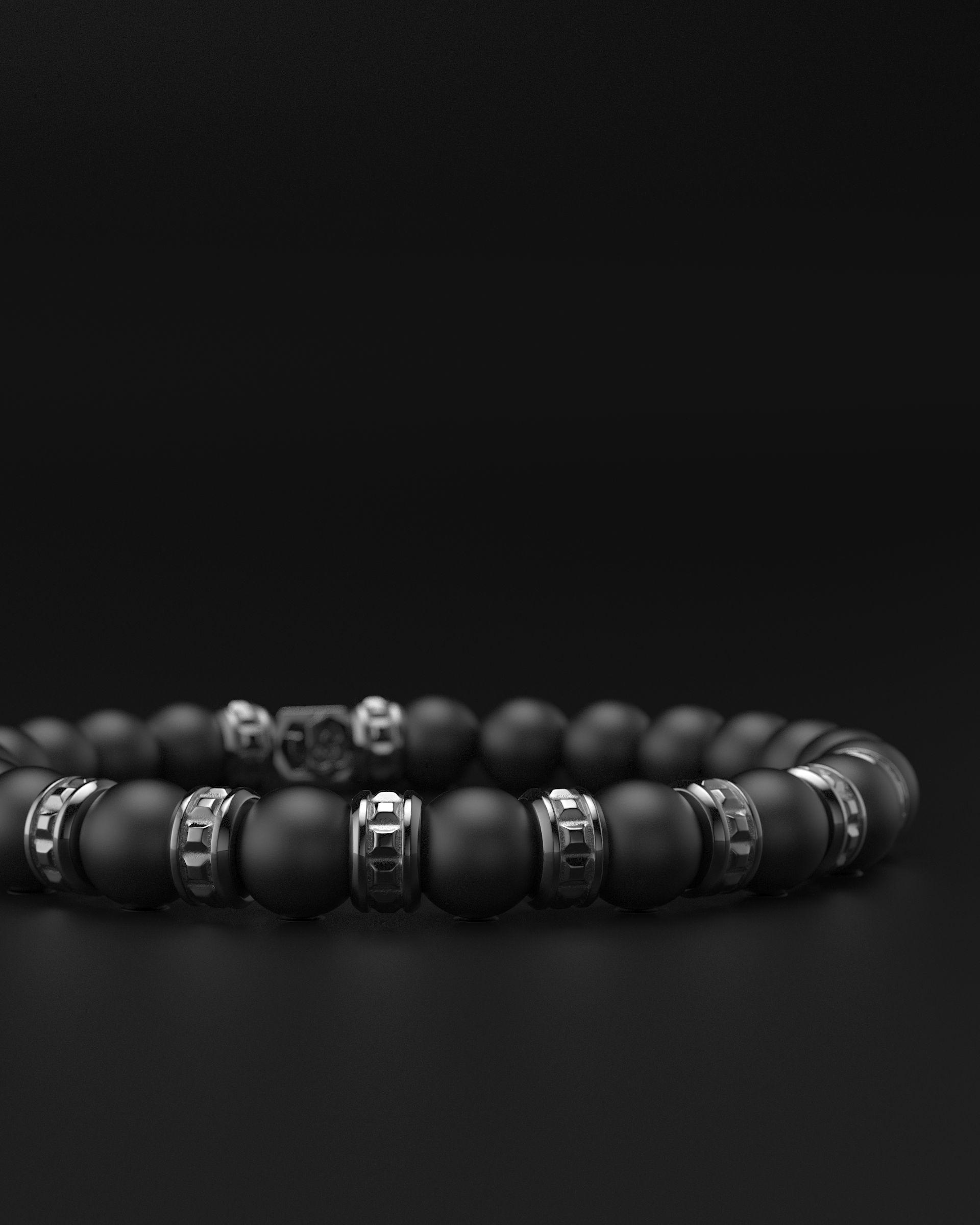 Bracciale Opaco Onice 6mm | Essenziale