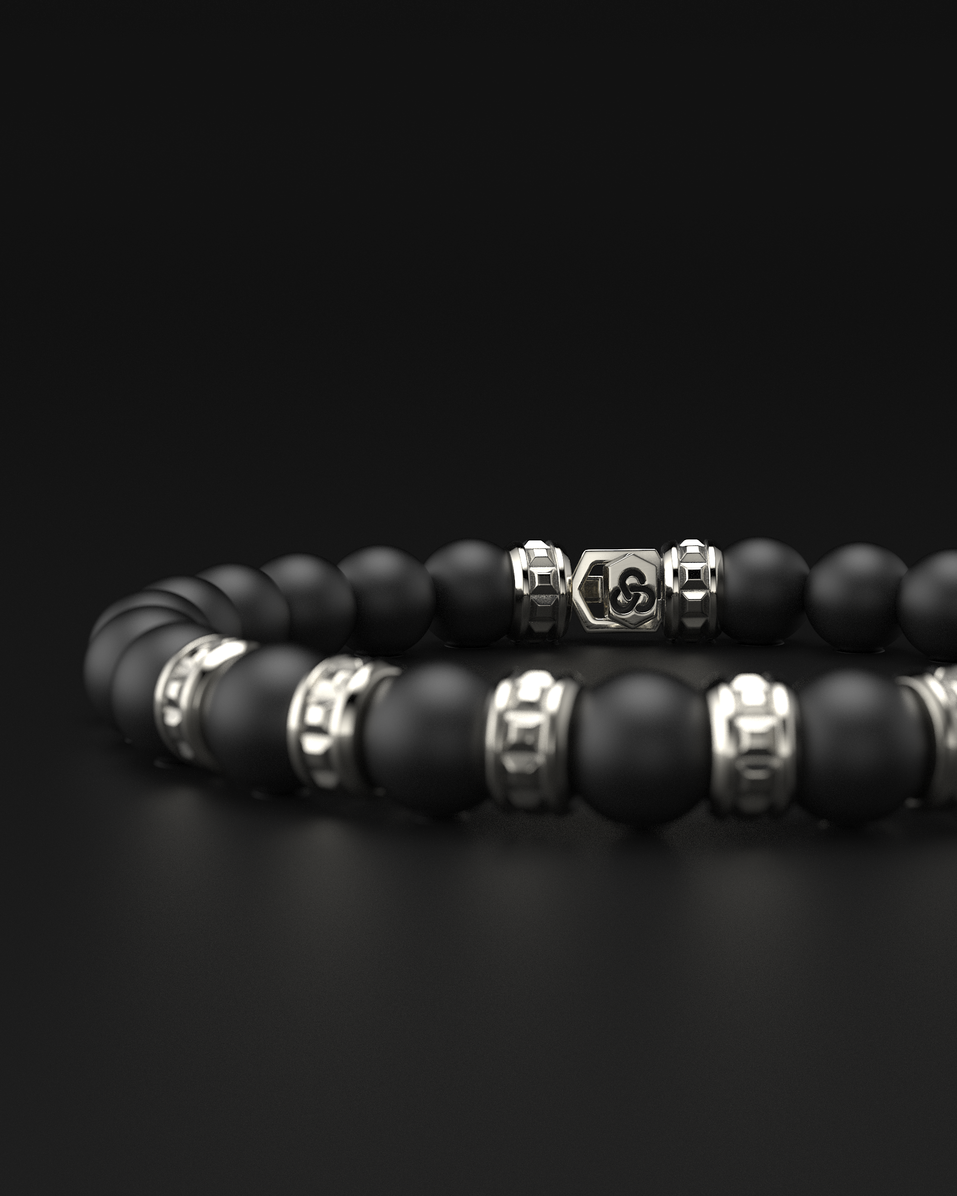 Bracciale Opaco Onice 6mm | Essenziale