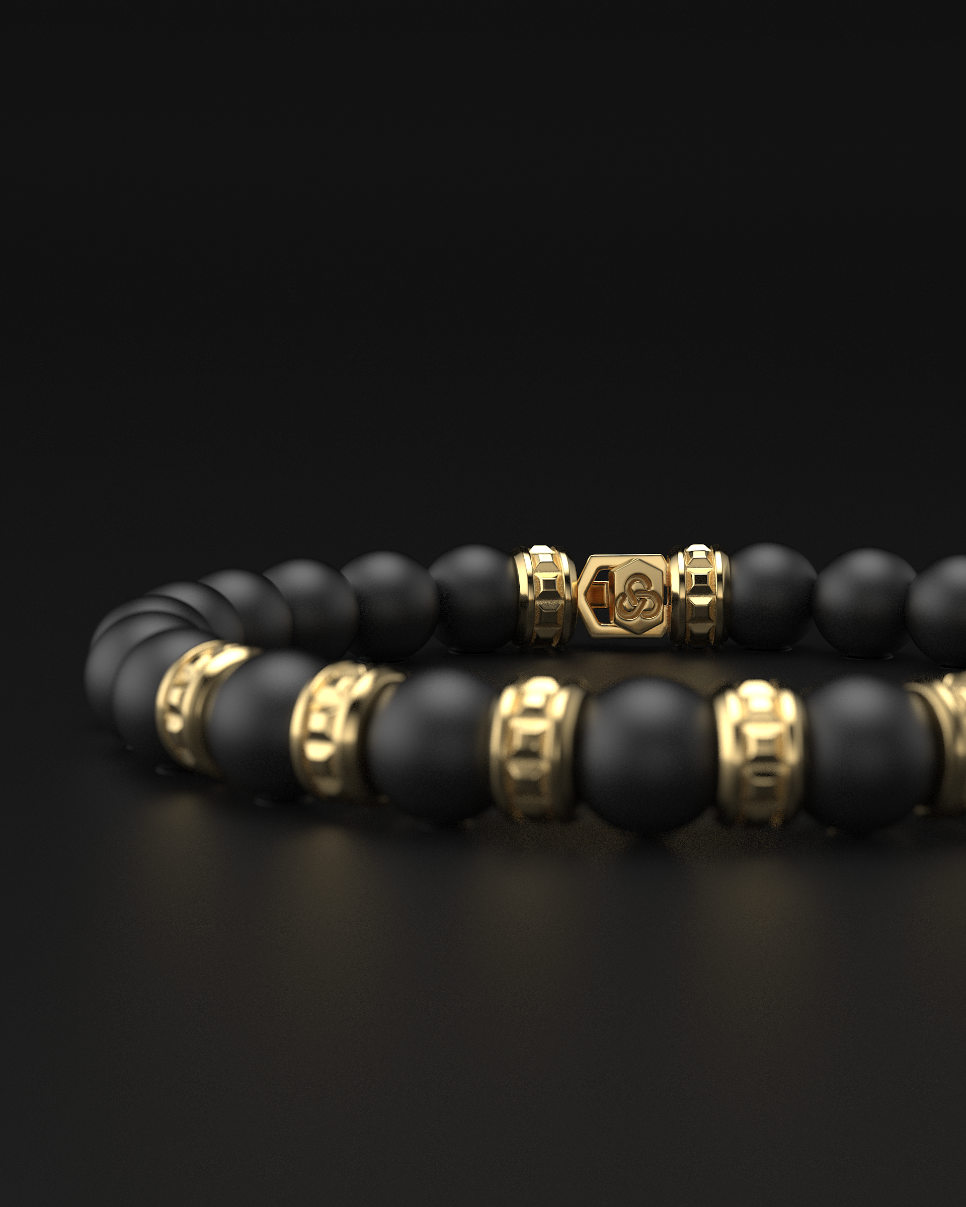 Bracciale Opaco Onice 6mm | Essenziale