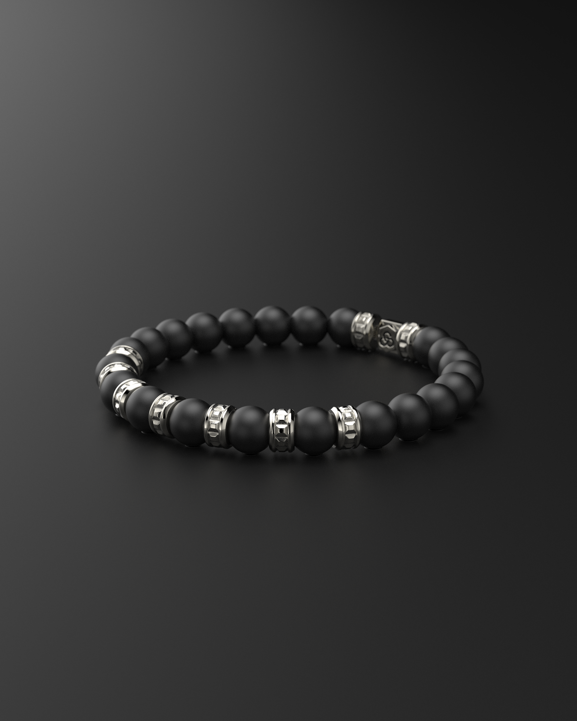 Bracciale Opaco Onice 6mm | Essenziale