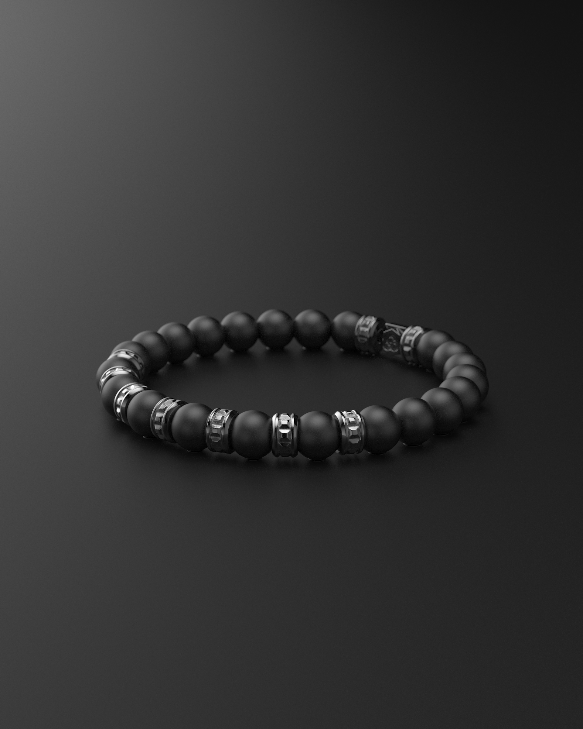 Bracciale Opaco Onice 6mm | Essenziale