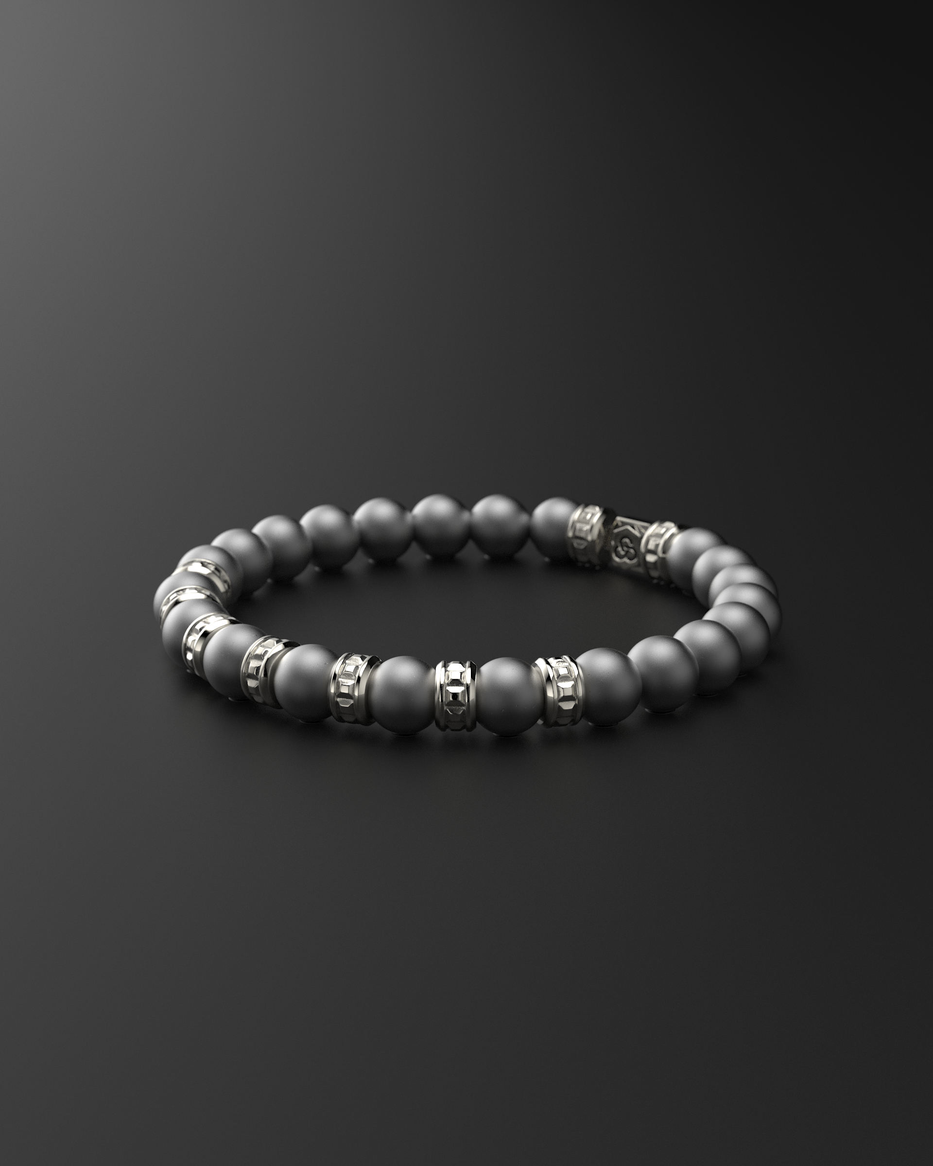 Bracciale Opaco Onice 6mm | Essenziale