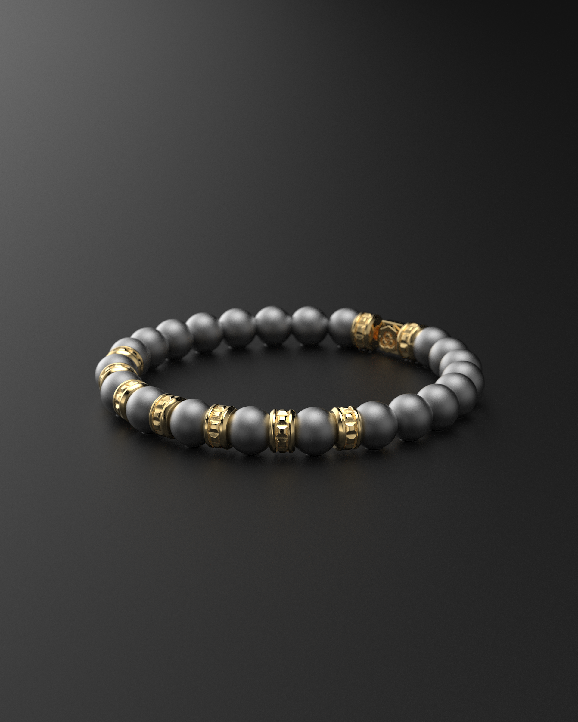 Bracciale Opaco Onice 6mm | Essenziale