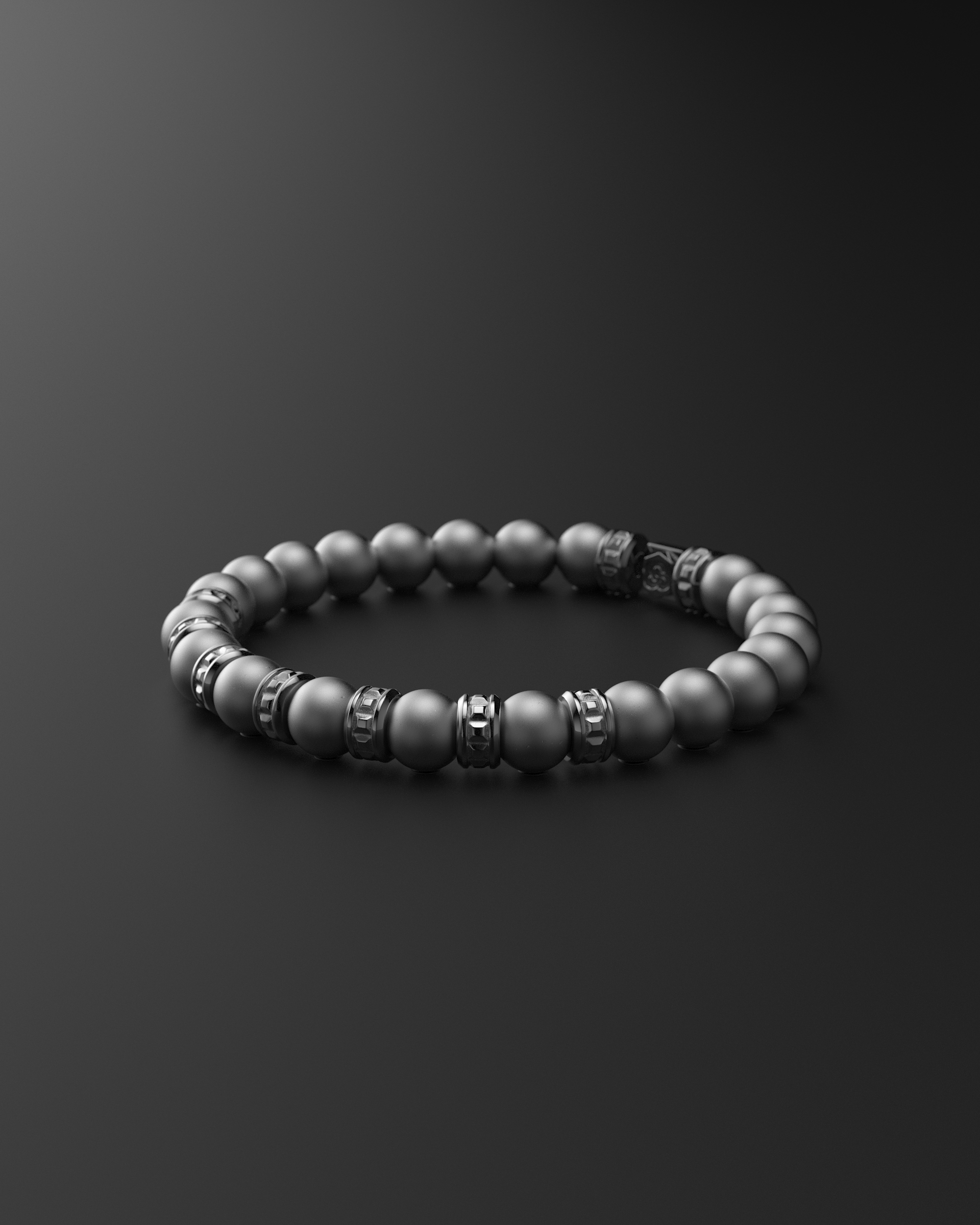 Bracciale Opaco Onice 6mm | Essenziale