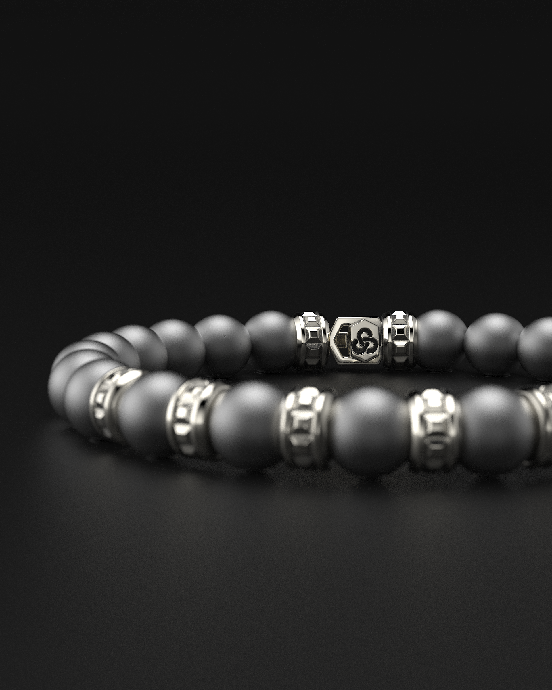 Bracciale Opaco Onice 6mm | Essenziale
