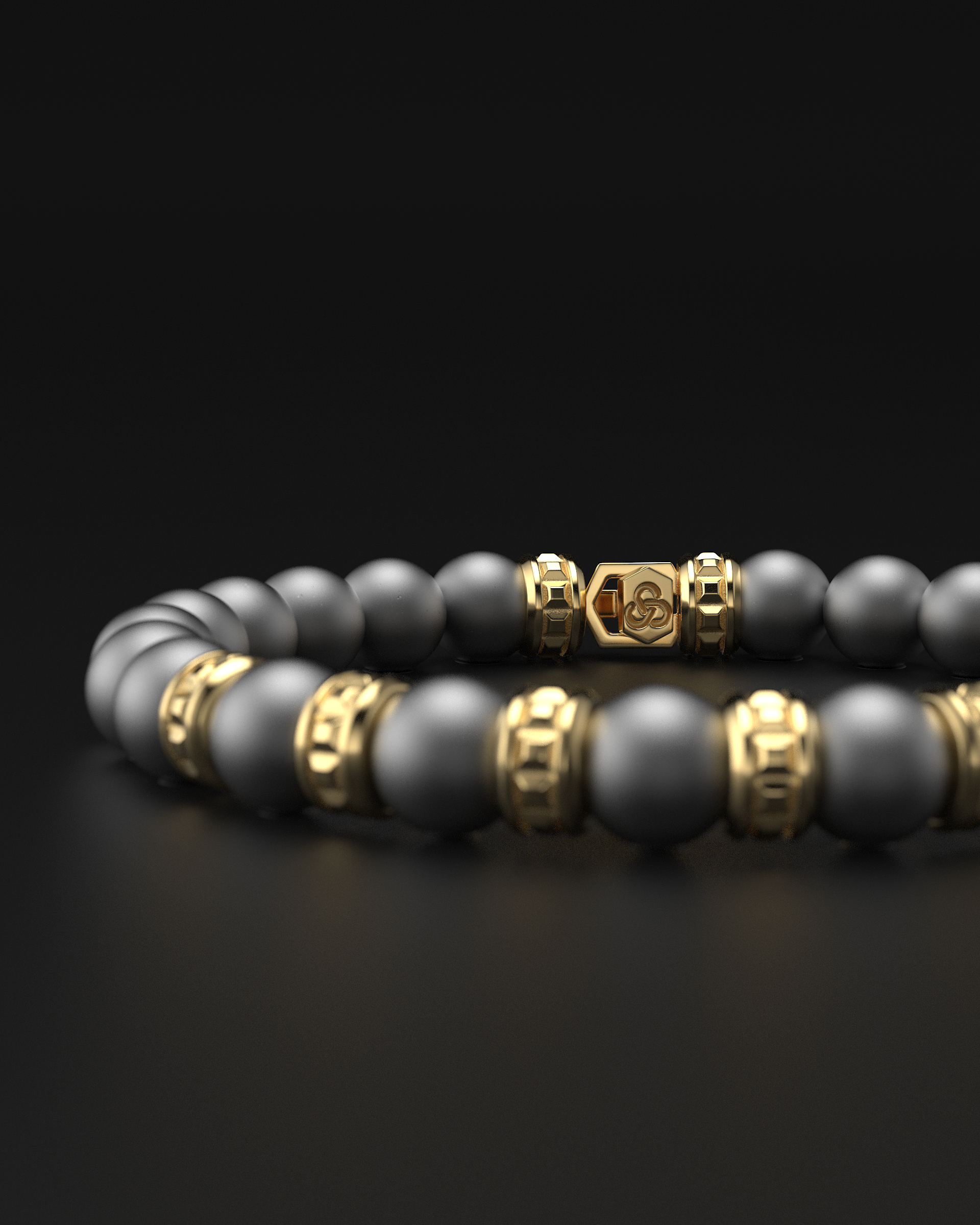 Bracciale Opaco Onice 6mm | Essenziale