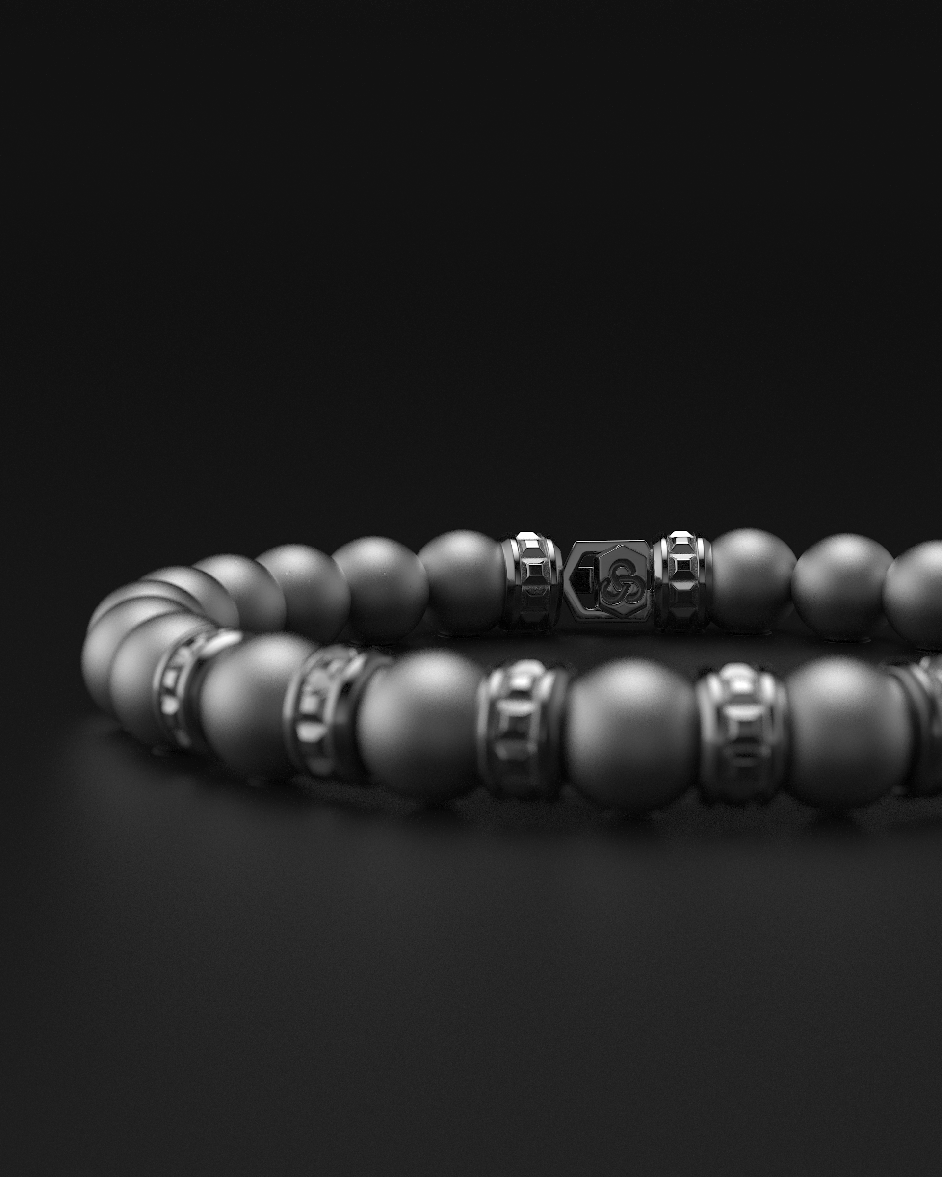 Bracciale Opaco Onice 6mm | Essenziale