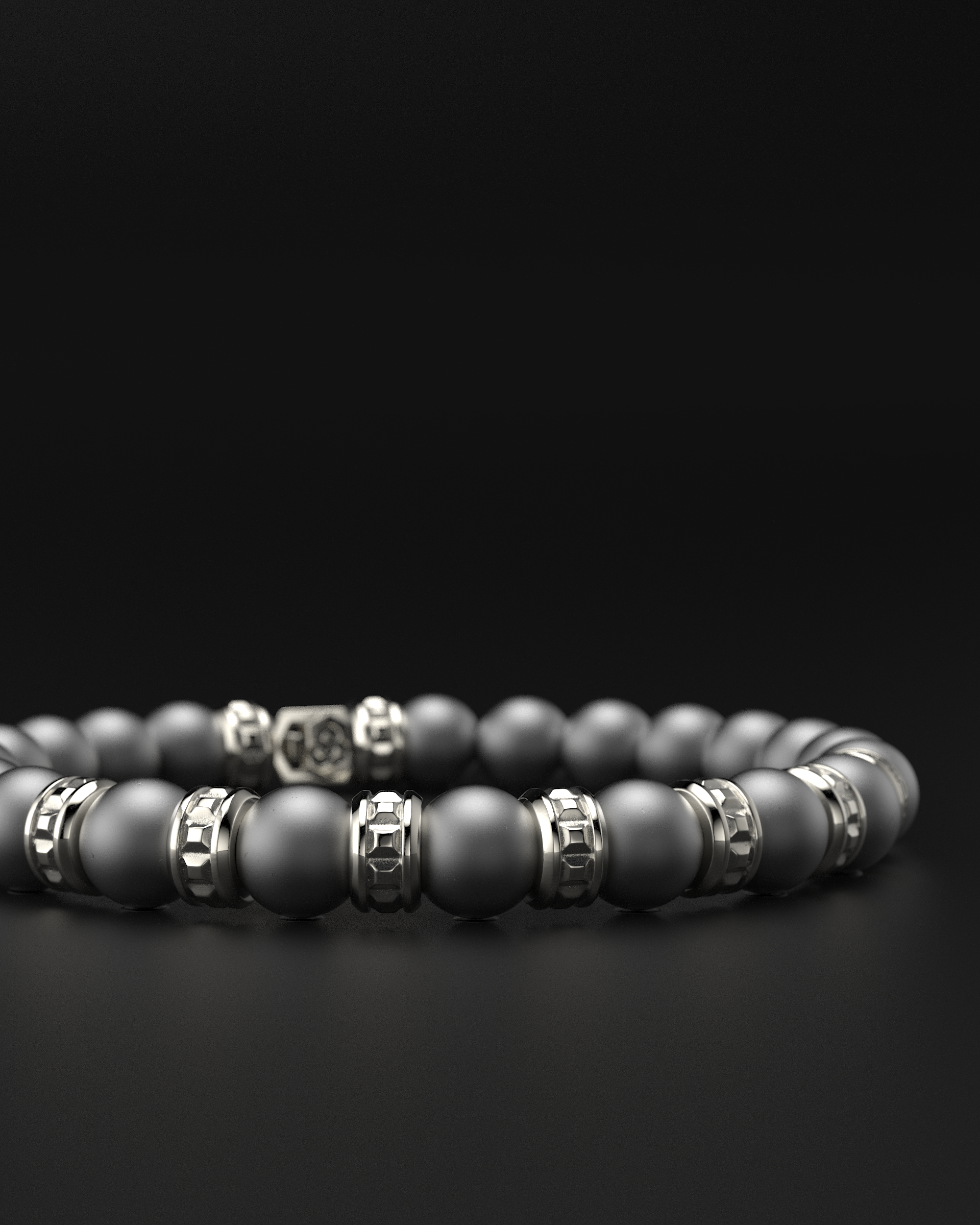 Bracciale Opaco Onice 6mm | Essenziale