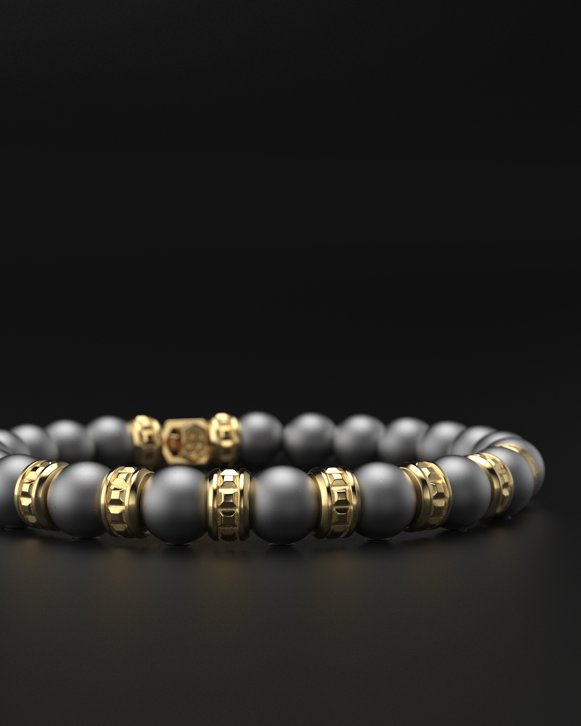 Bracciale Opaco Onice 6mm | Essenziale