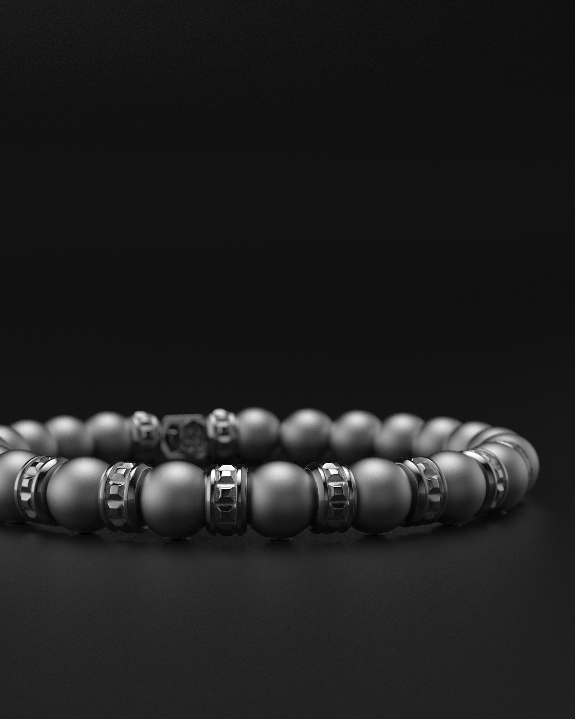 Bracciale Opaco Onice 6mm | Essenziale