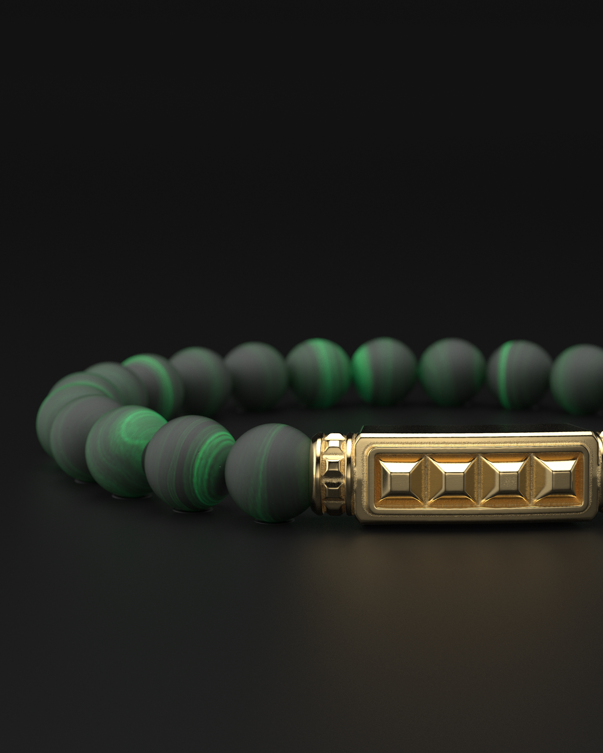 Onyx-Matte-Armband 6mm | Essentiell
