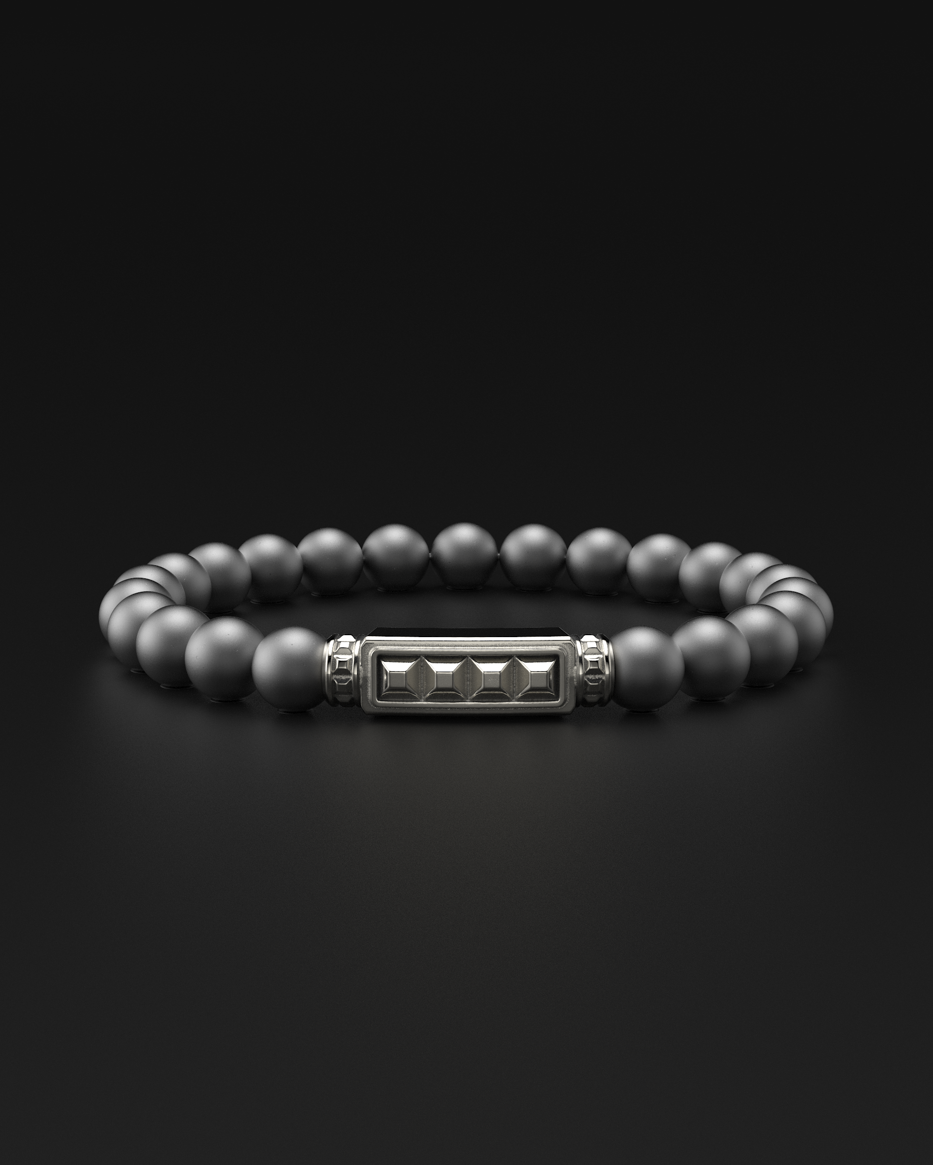 Bracciale Opaco Onice 6mm | Essenziale