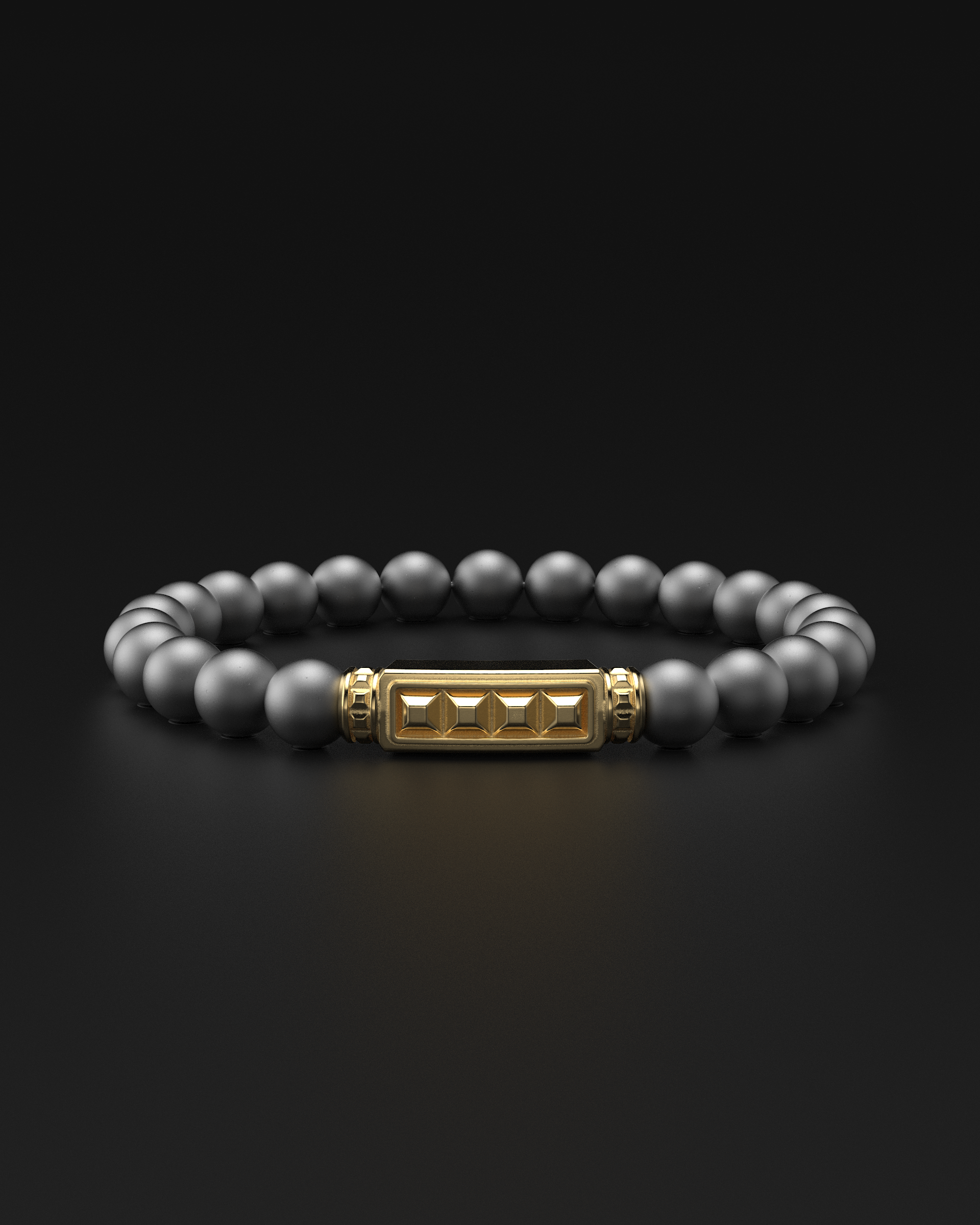 Bracciale Opaco Onice 6mm | Essenziale