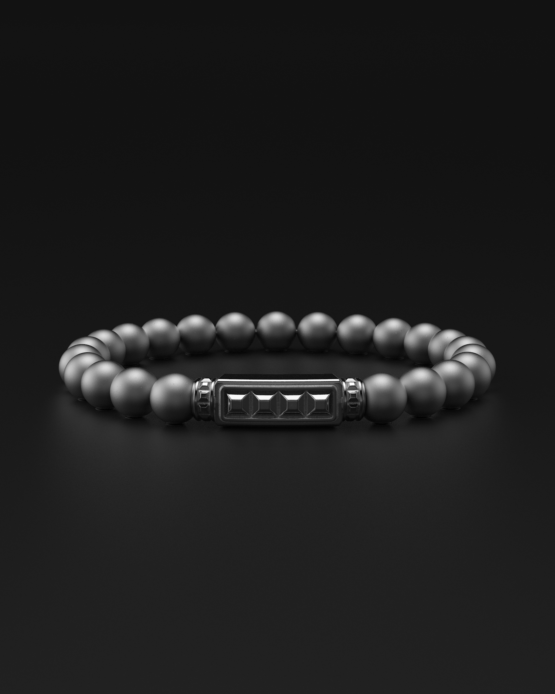 Bracciale Opaco Onice 6mm | Essenziale