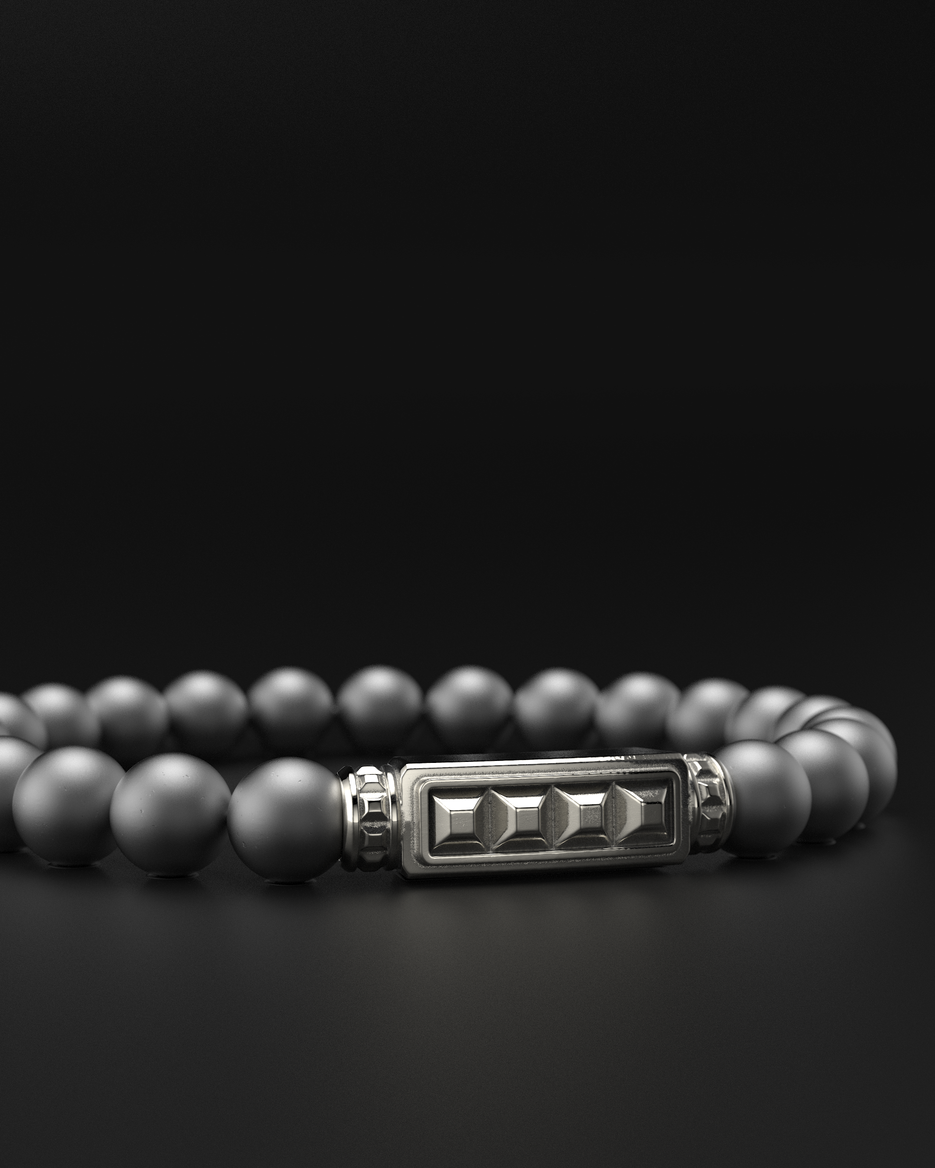Bracciale Opaco Onice 6mm | Essenziale