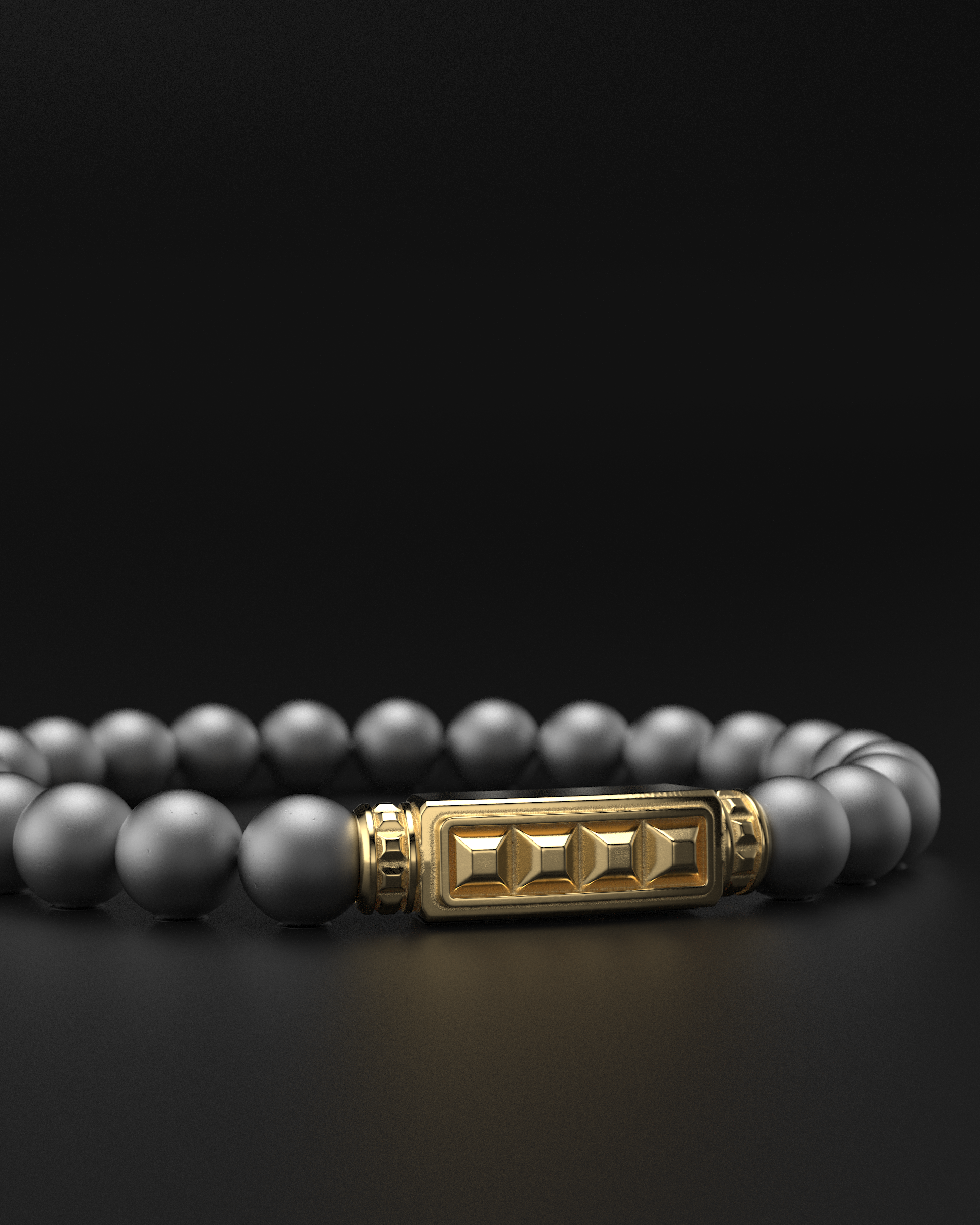 Bracciale Opaco Onice 6mm | Essenziale