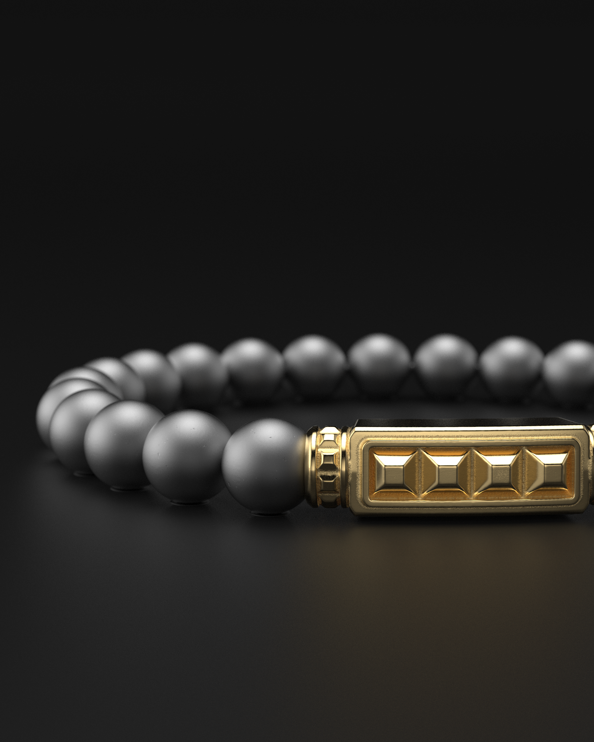 Bracciale Opaco Onice 6mm | Essenziale
