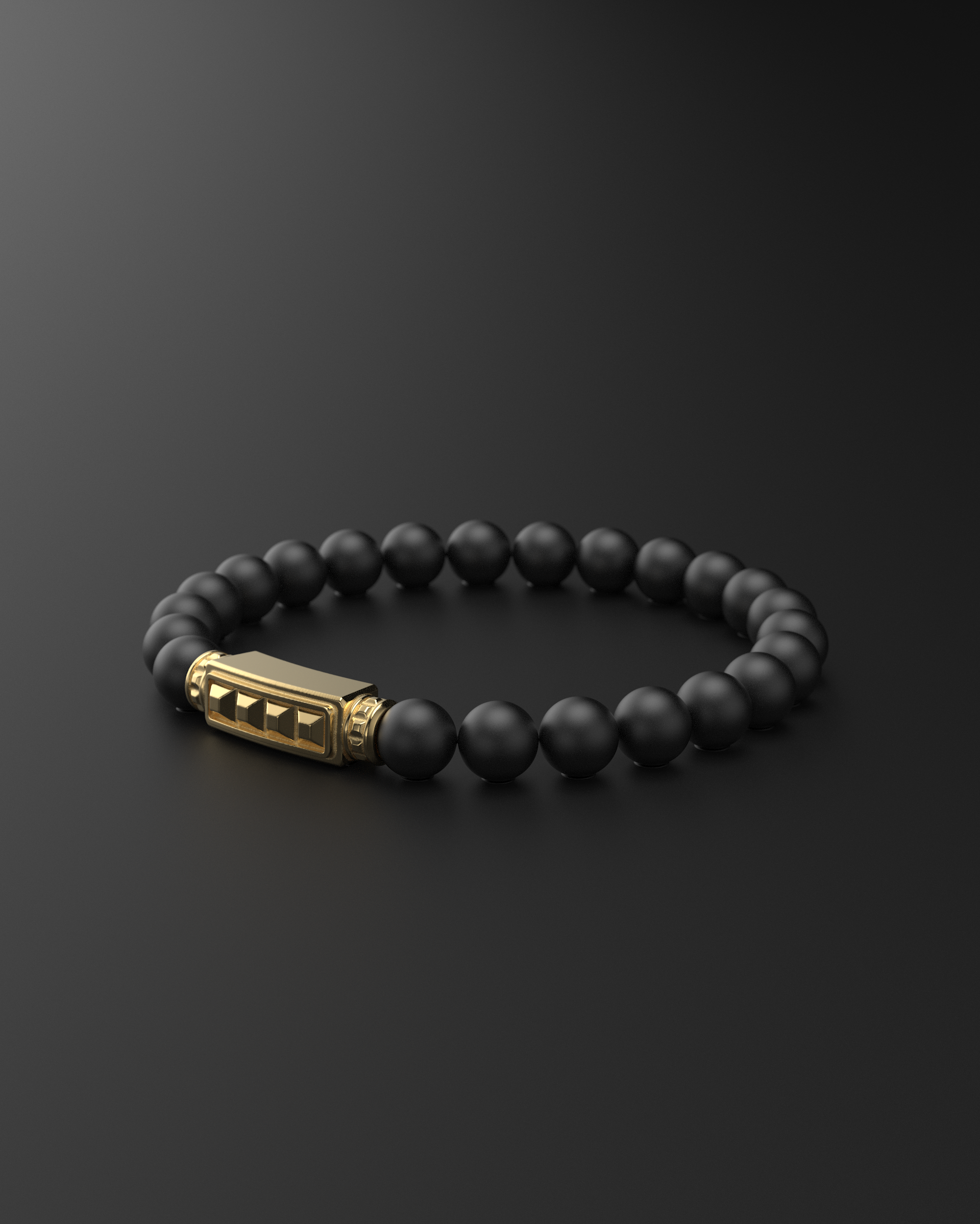 Bracciale Opaco Onice 6mm | Essenziale