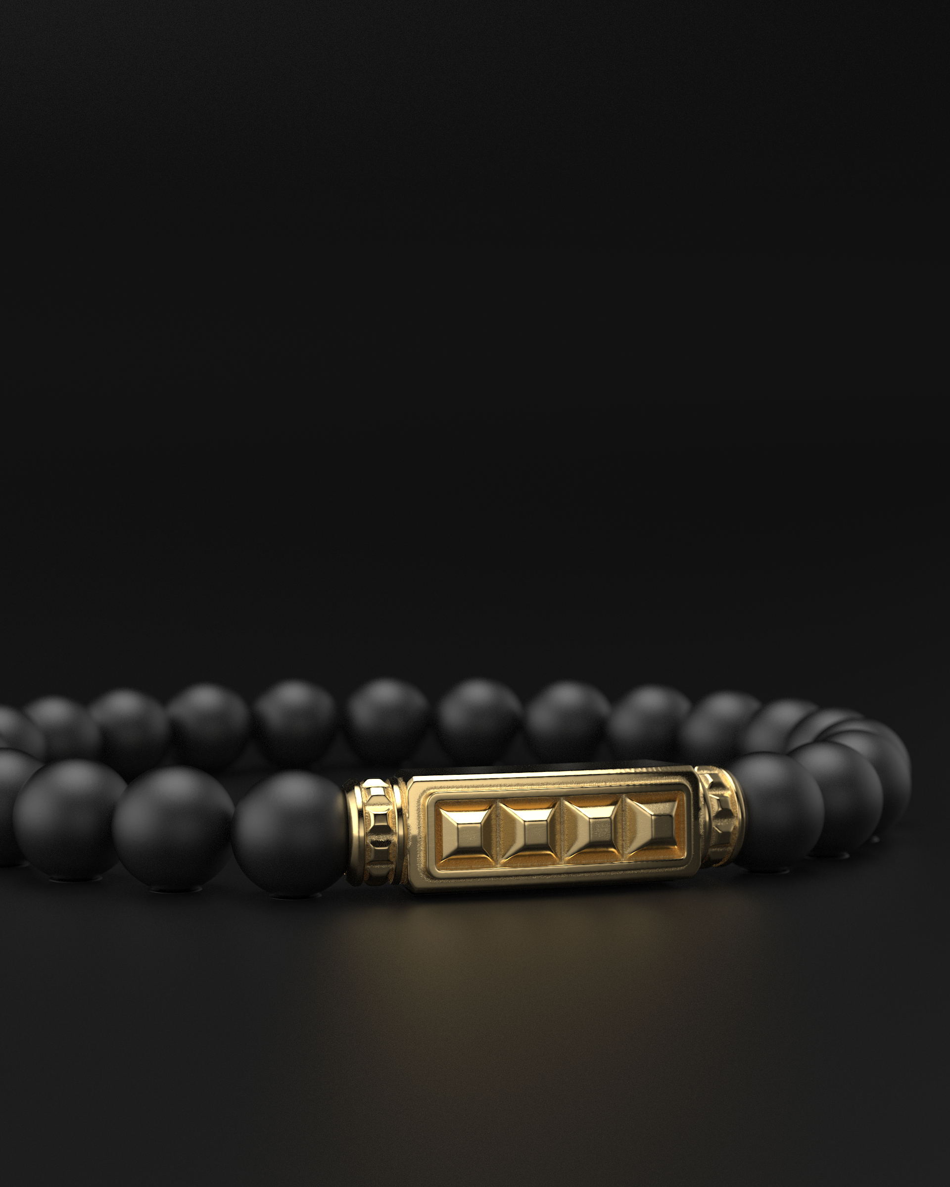 Bracciale Opaco Onice 6mm | Essenziale