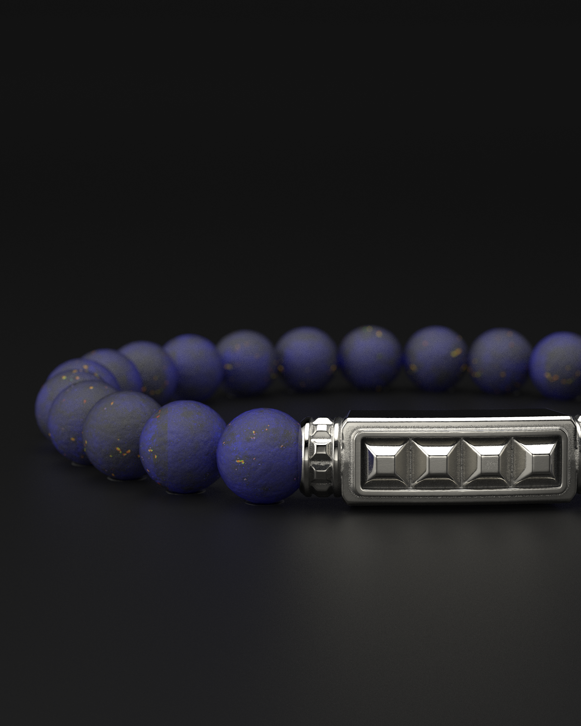 Bracciale Opaco Onice 6mm | Essenziale