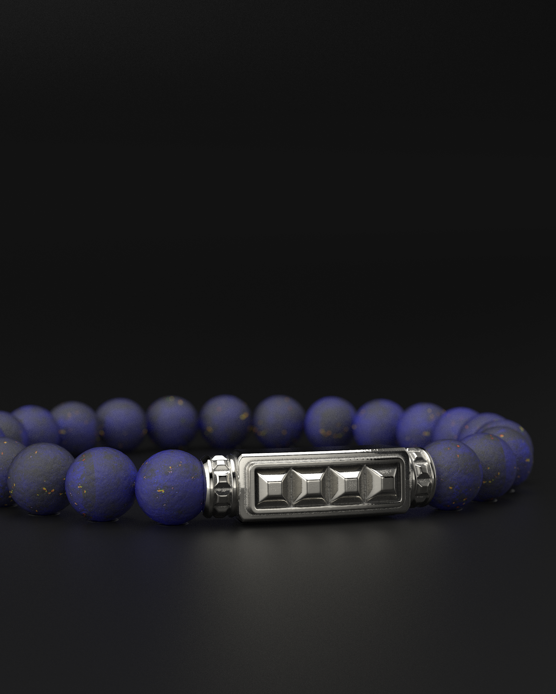 Bracciale Opaco Onice 6mm | Essenziale