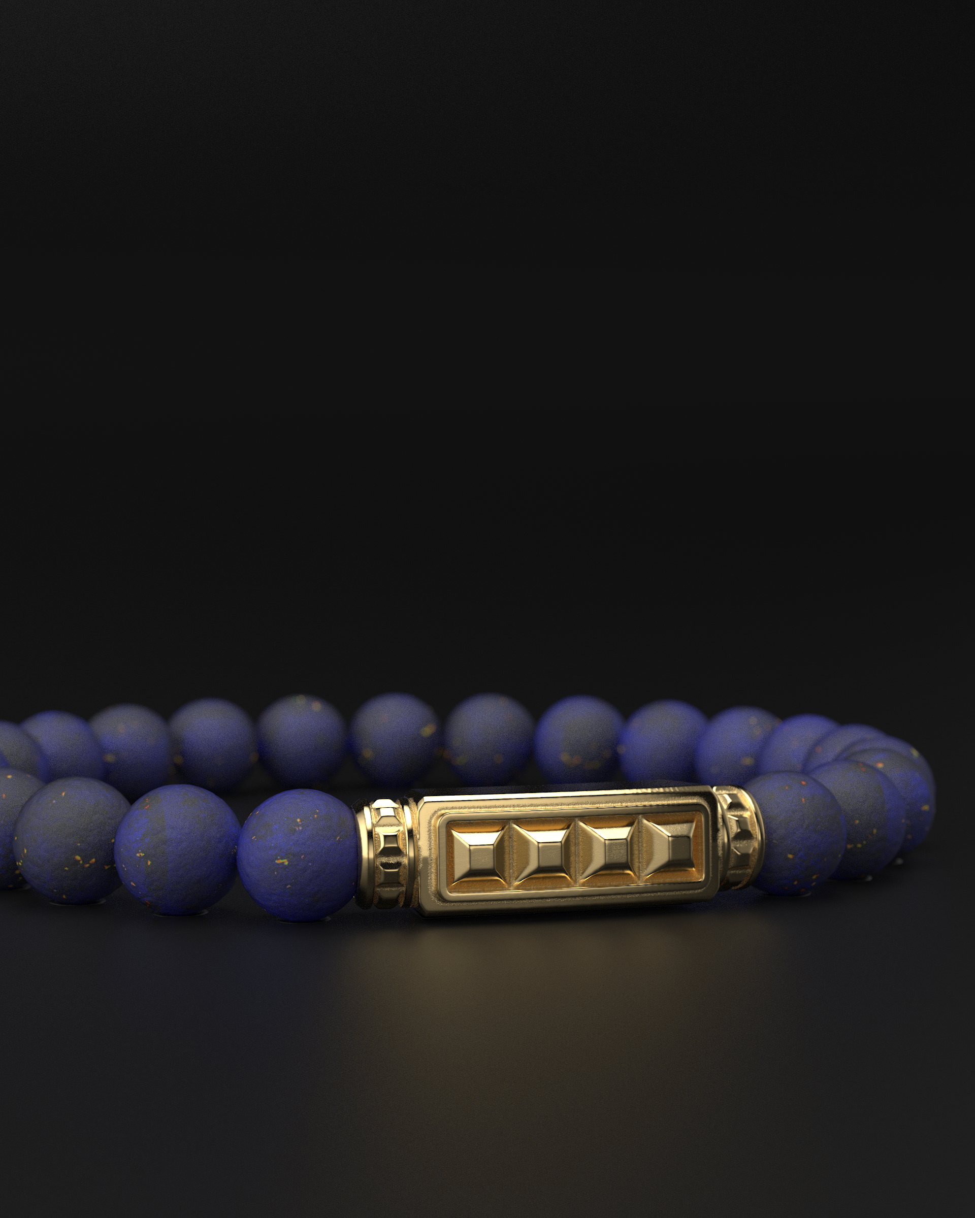 Bracciale Opaco Onice 6mm | Essenziale