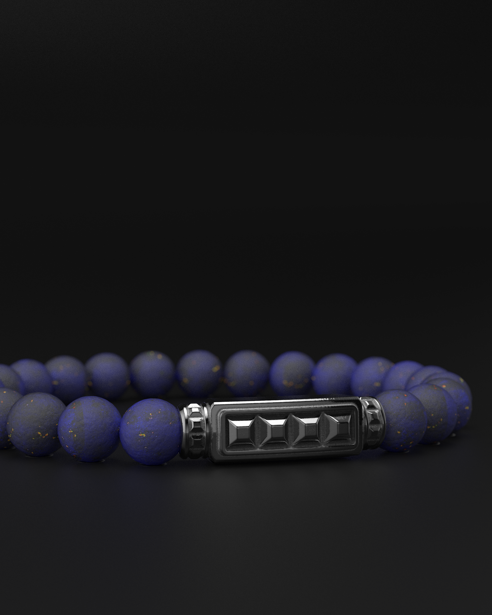 Bracciale Opaco Onice 6mm | Essenziale
