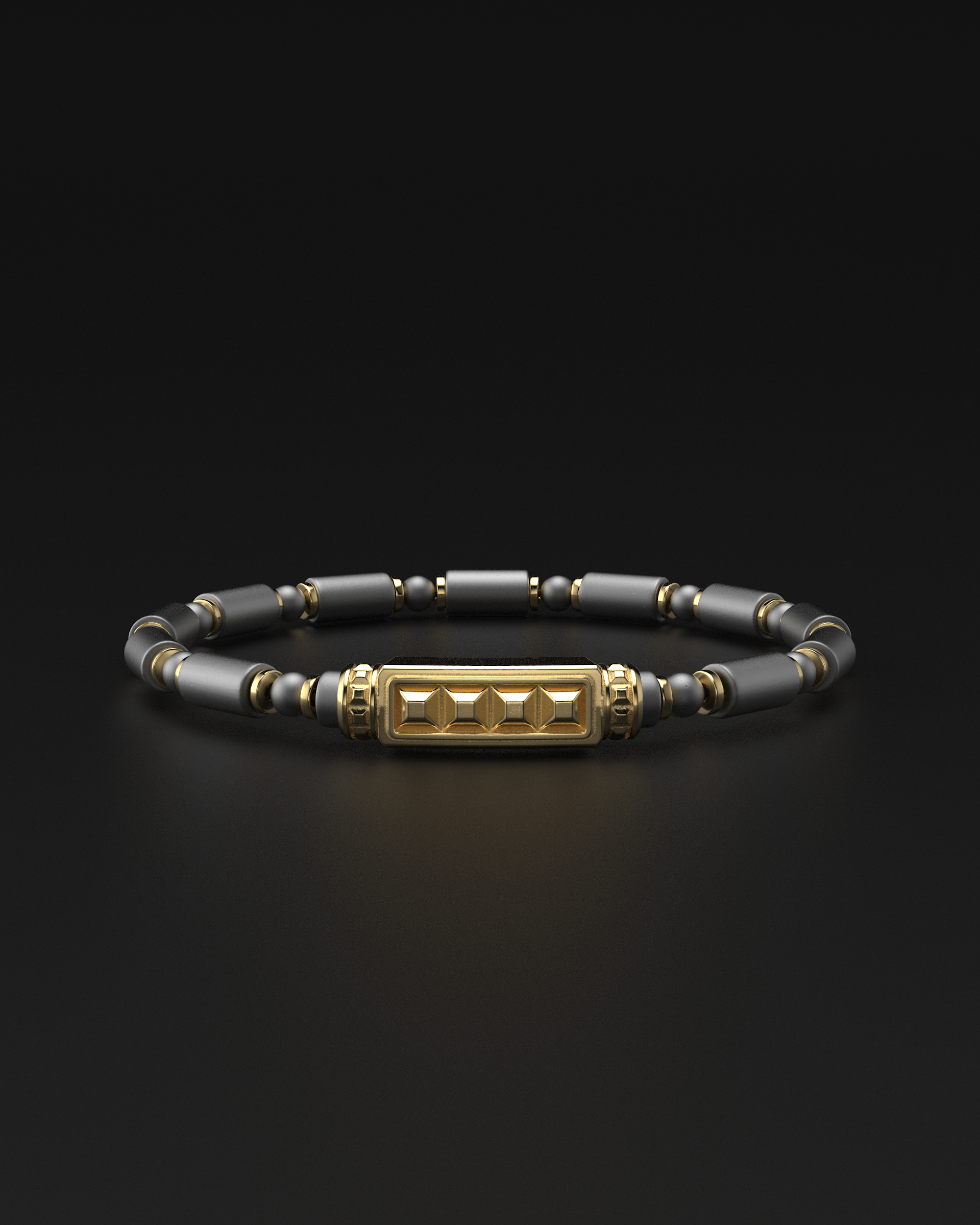 Onyx-Matte-Armband 6mm | Essentiell
