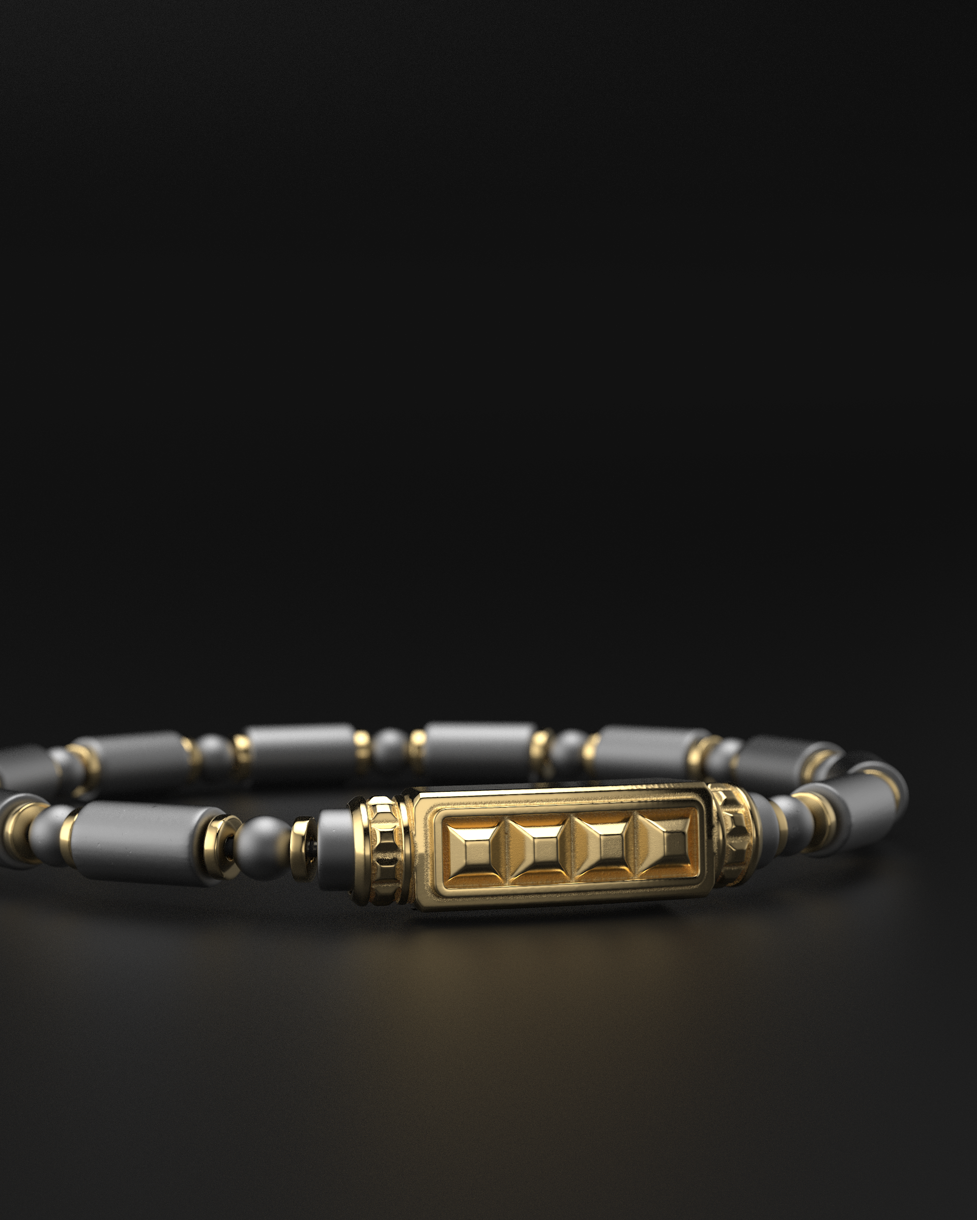 Onyx-Matte-Armband 6mm | Essentiell