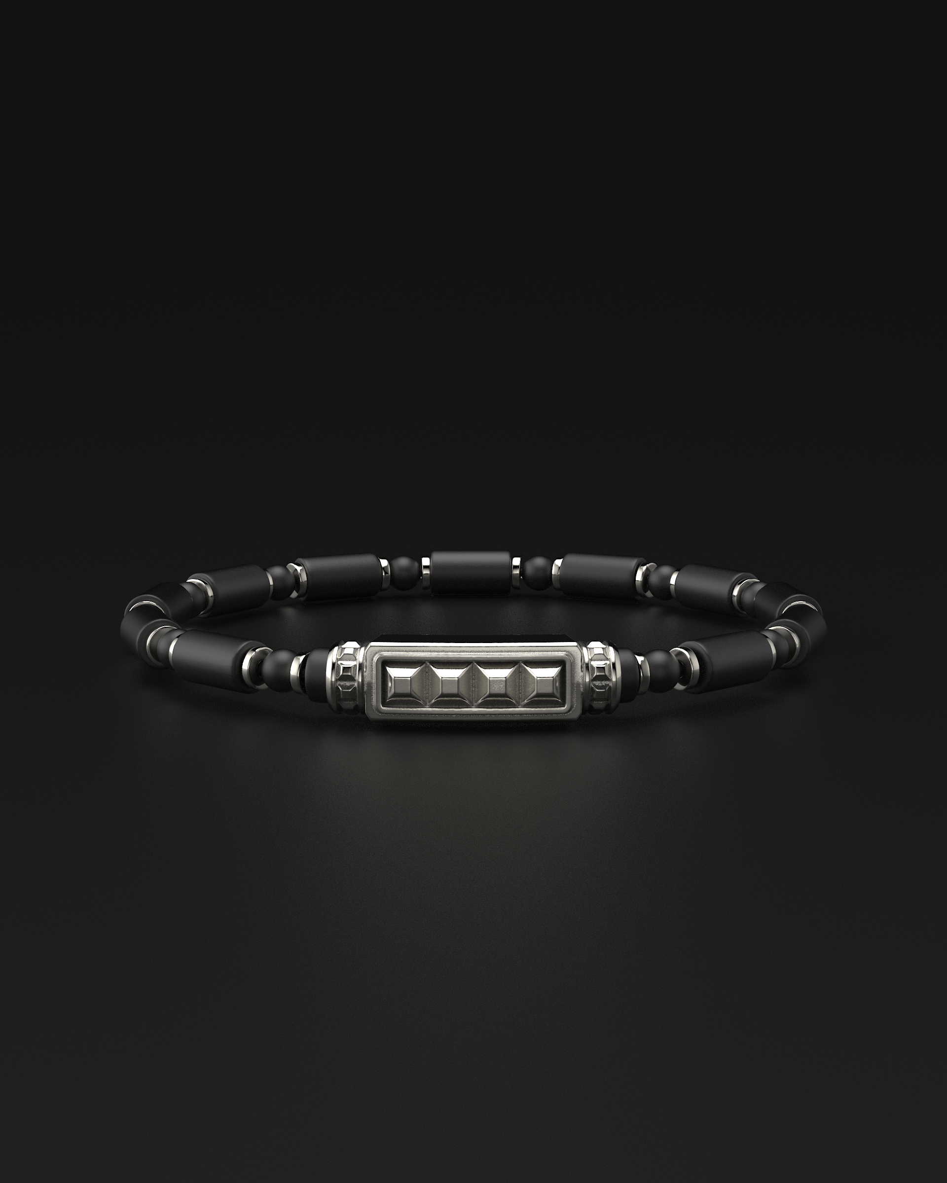 Bracciale Opaco Onice 6mm | Essenziale
