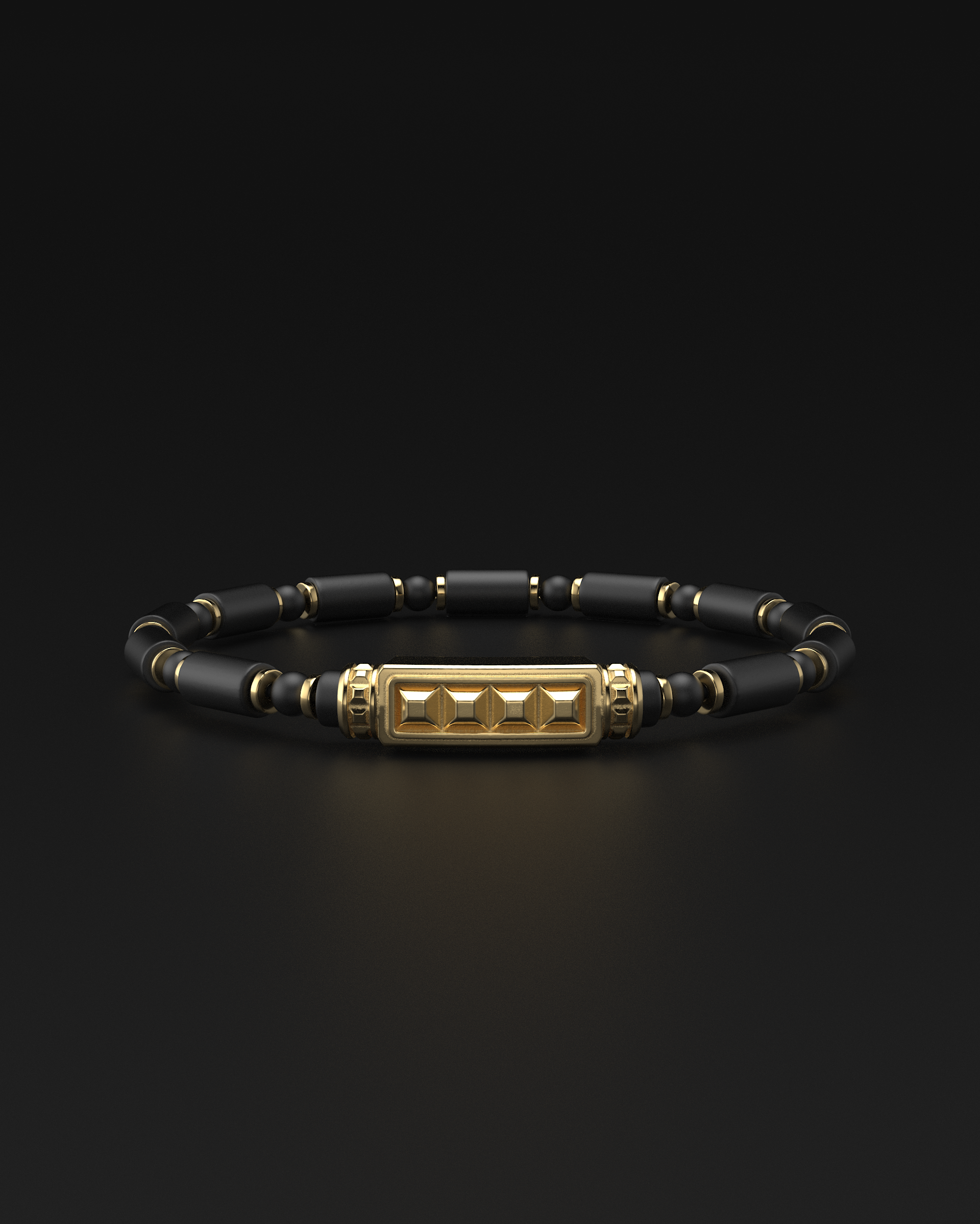 Bracciale Opaco Onice 6mm | Essenziale