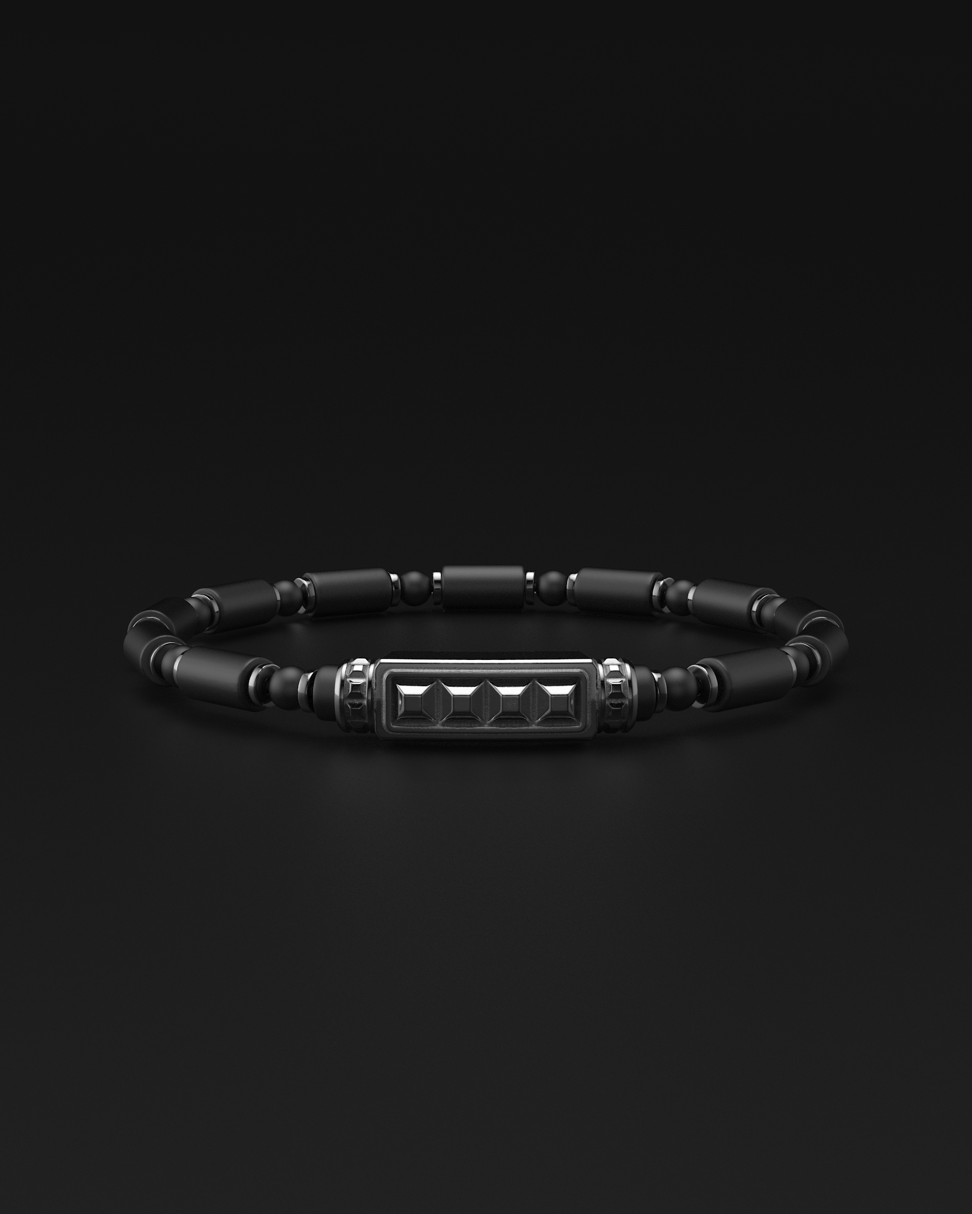Bracciale Opaco Onice 6mm | Essenziale