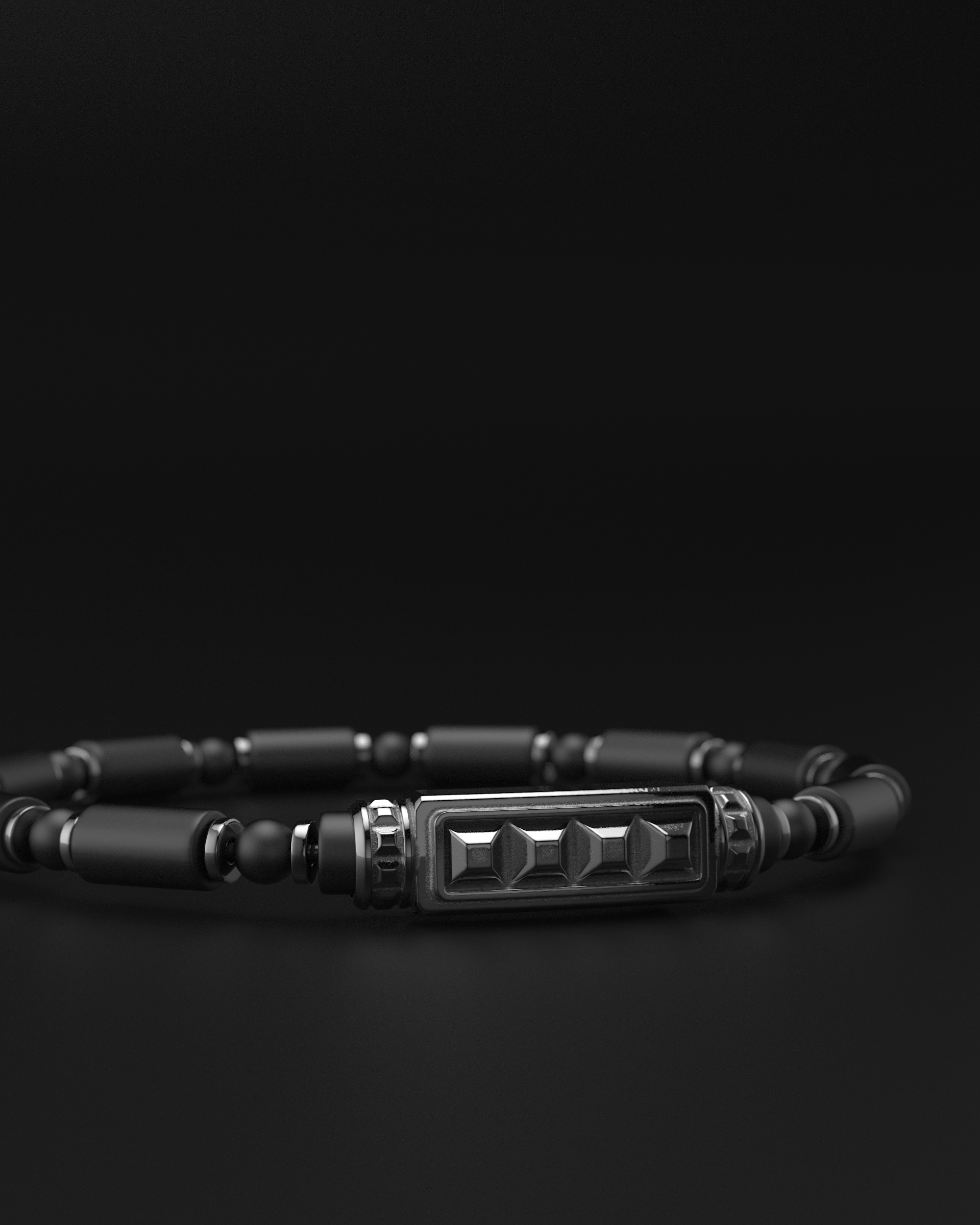 Bracciale Opaco Onice 6mm | Essenziale