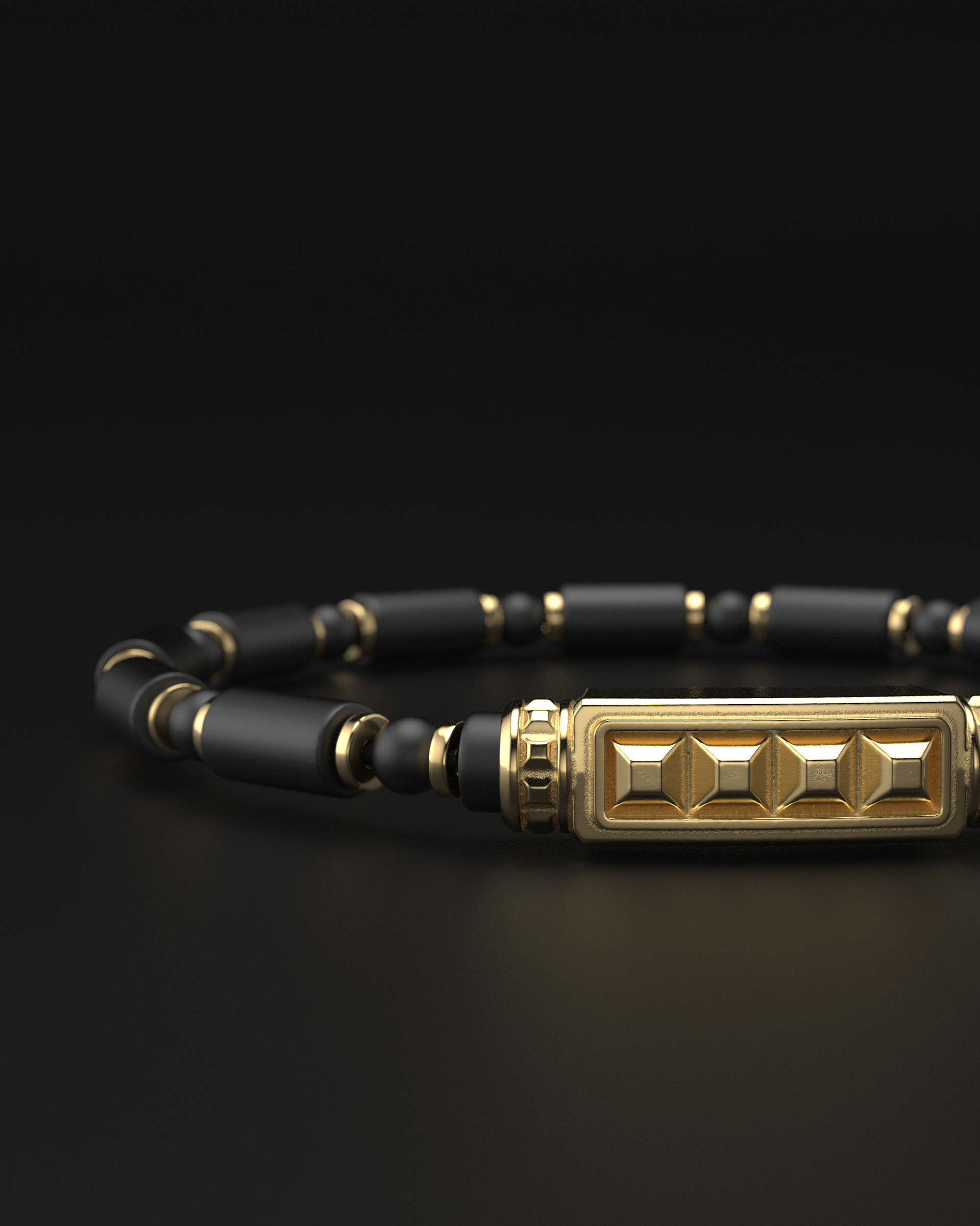 Bracciale Opaco Onice 6mm | Essenziale