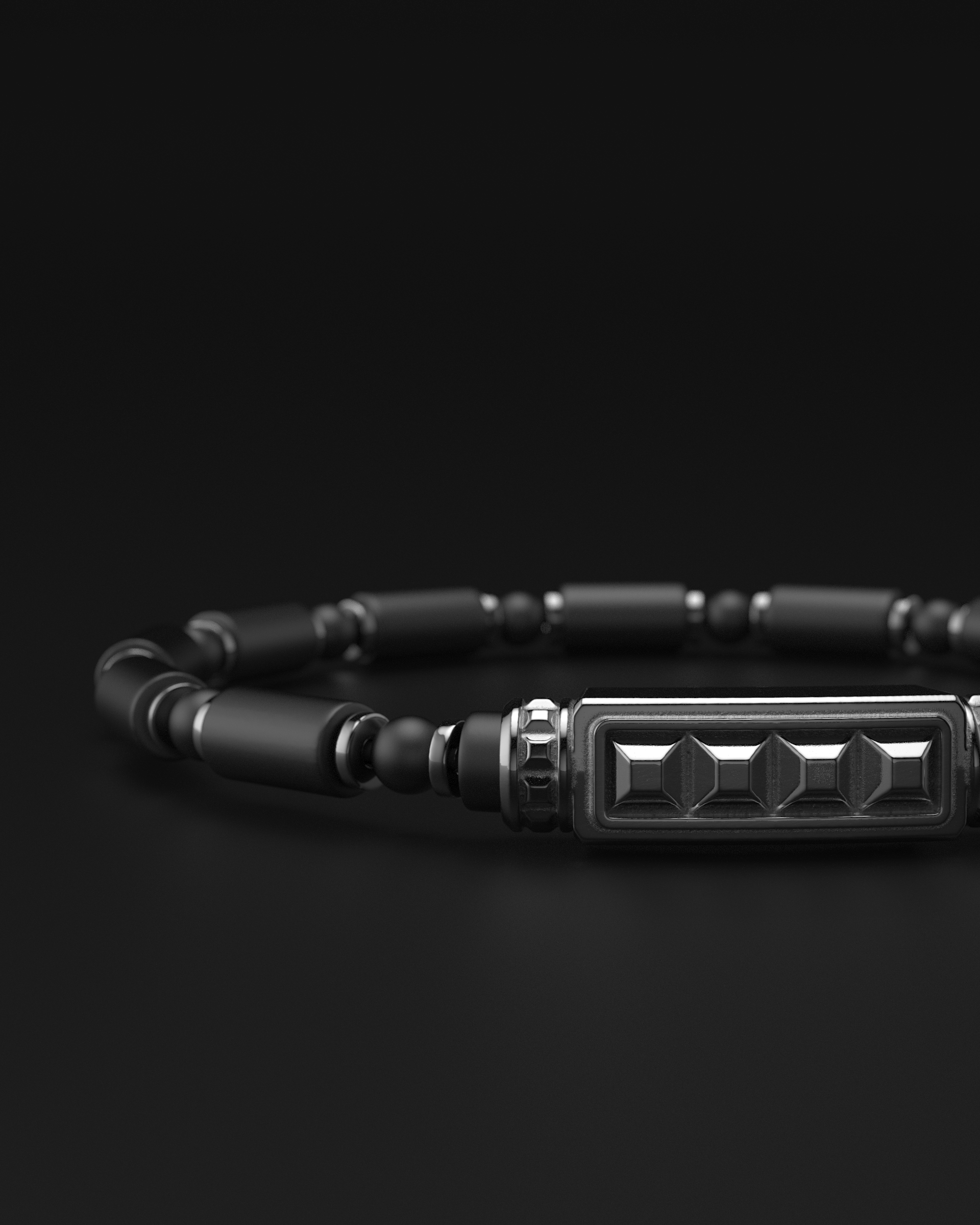 Bracciale Opaco Onice 6mm | Essenziale