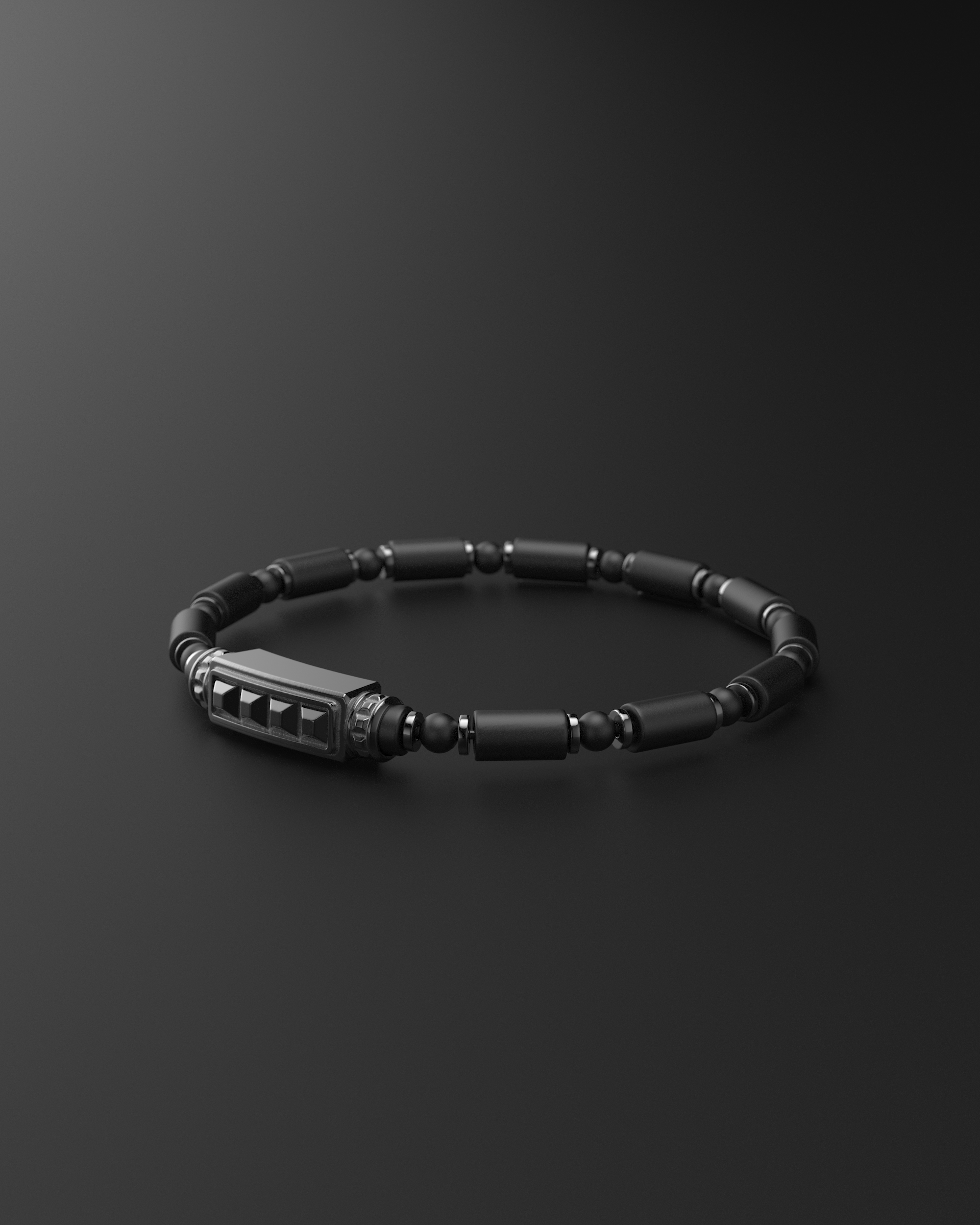 Bracciale Opaco Onice 6mm | Essenziale