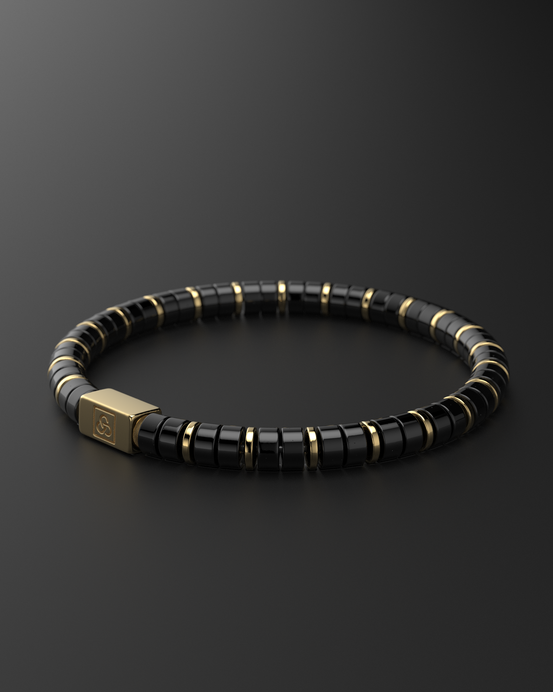 Onyx Matte Bracelet 6mm | Spacer #2
