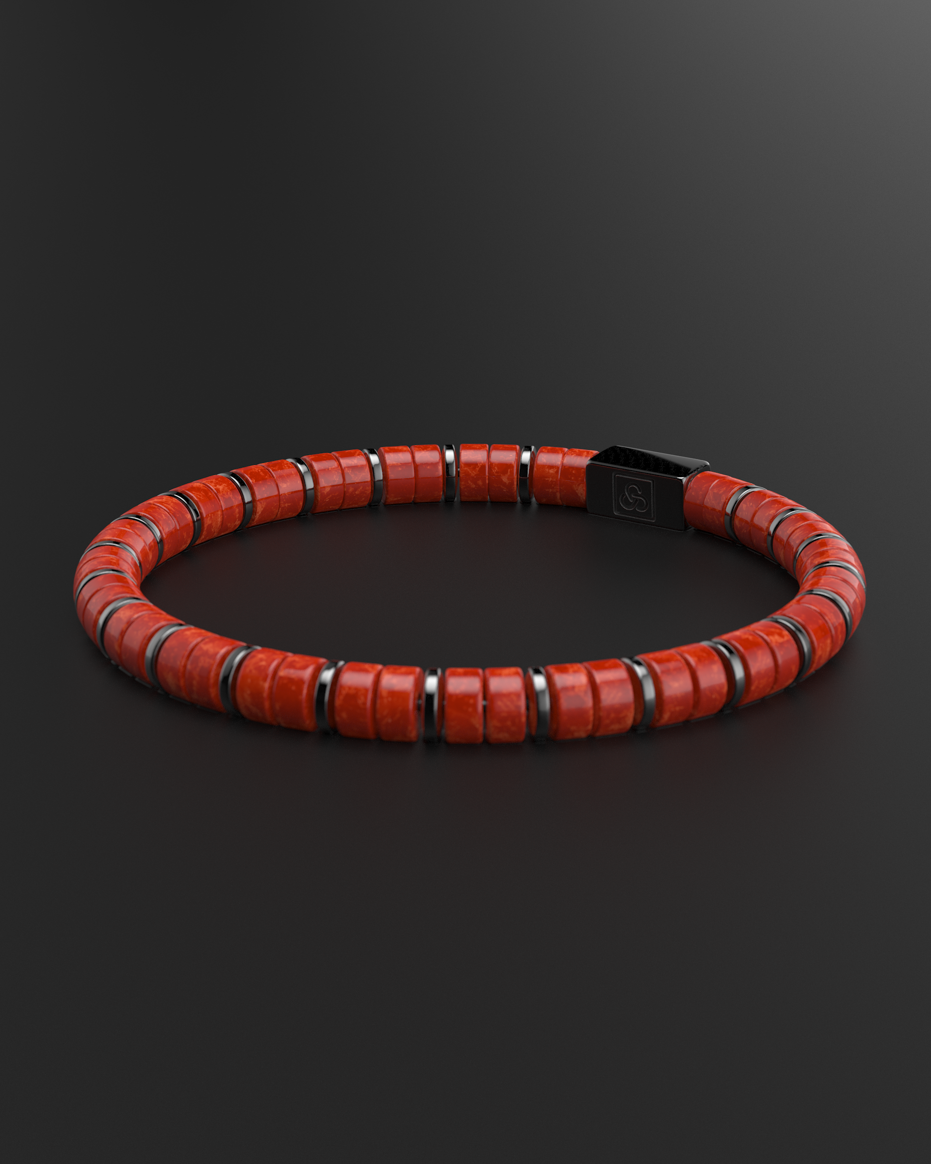 Red Jade Bracelet 6mm | Spacer #2