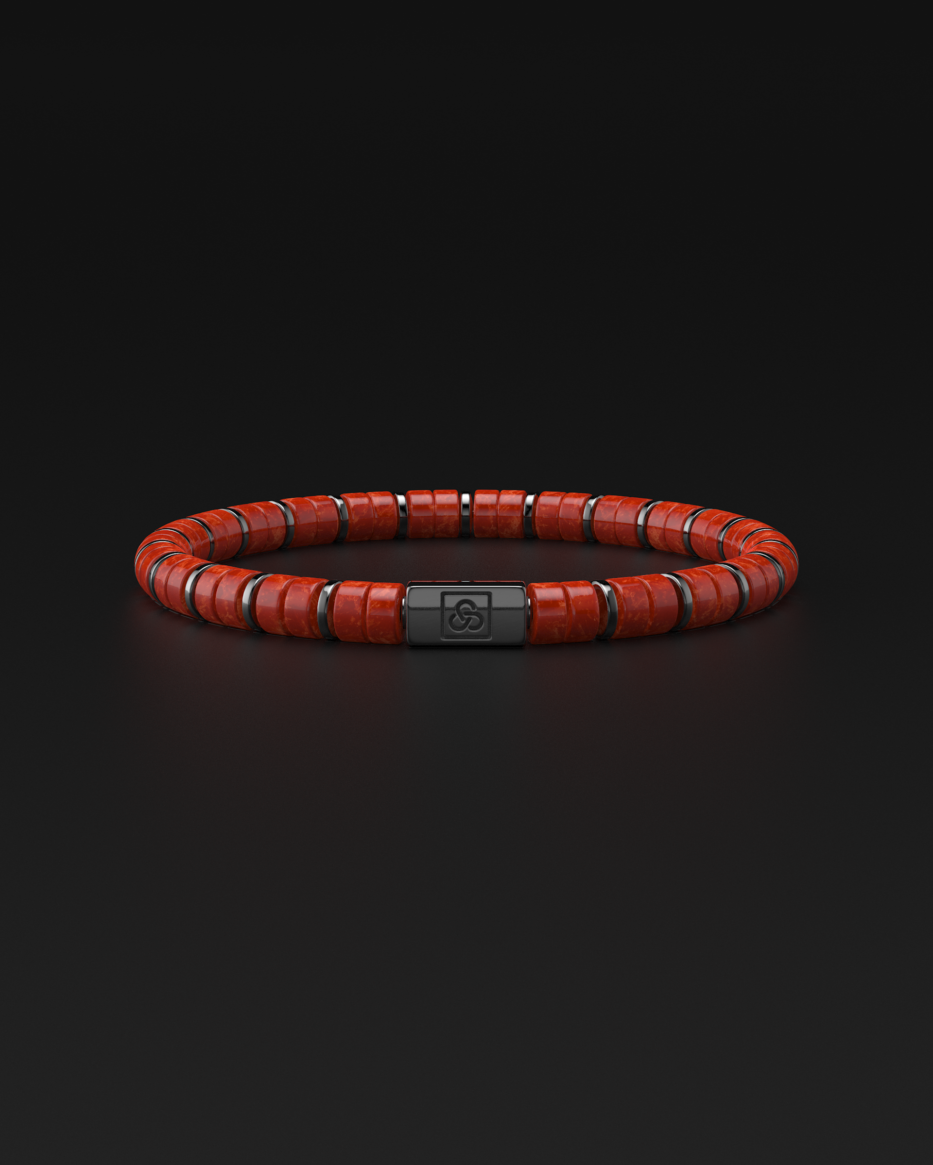 Red Jade Bracelet 6mm | Spacer #2