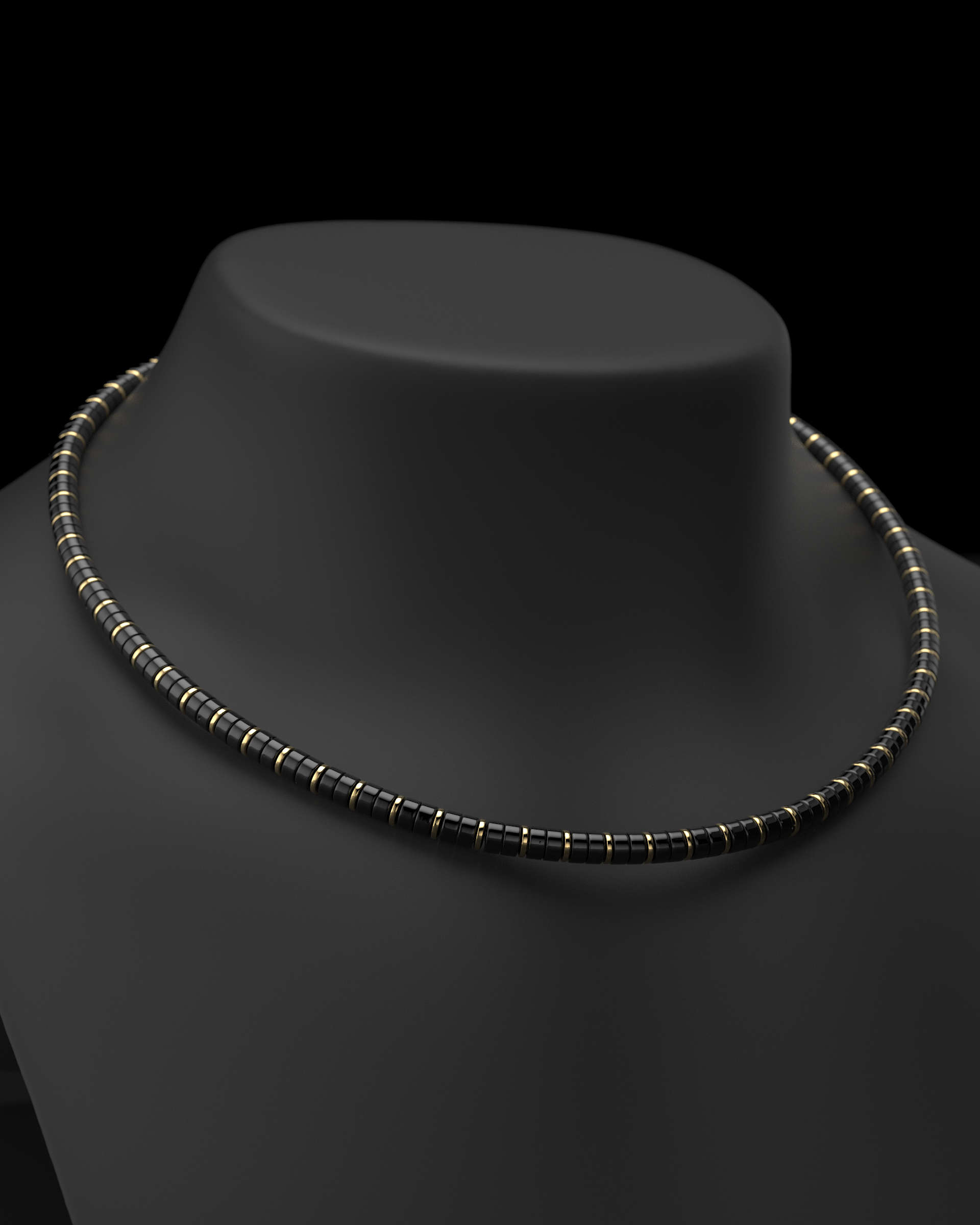 Onyx Necklace 6mm | Spacer #2