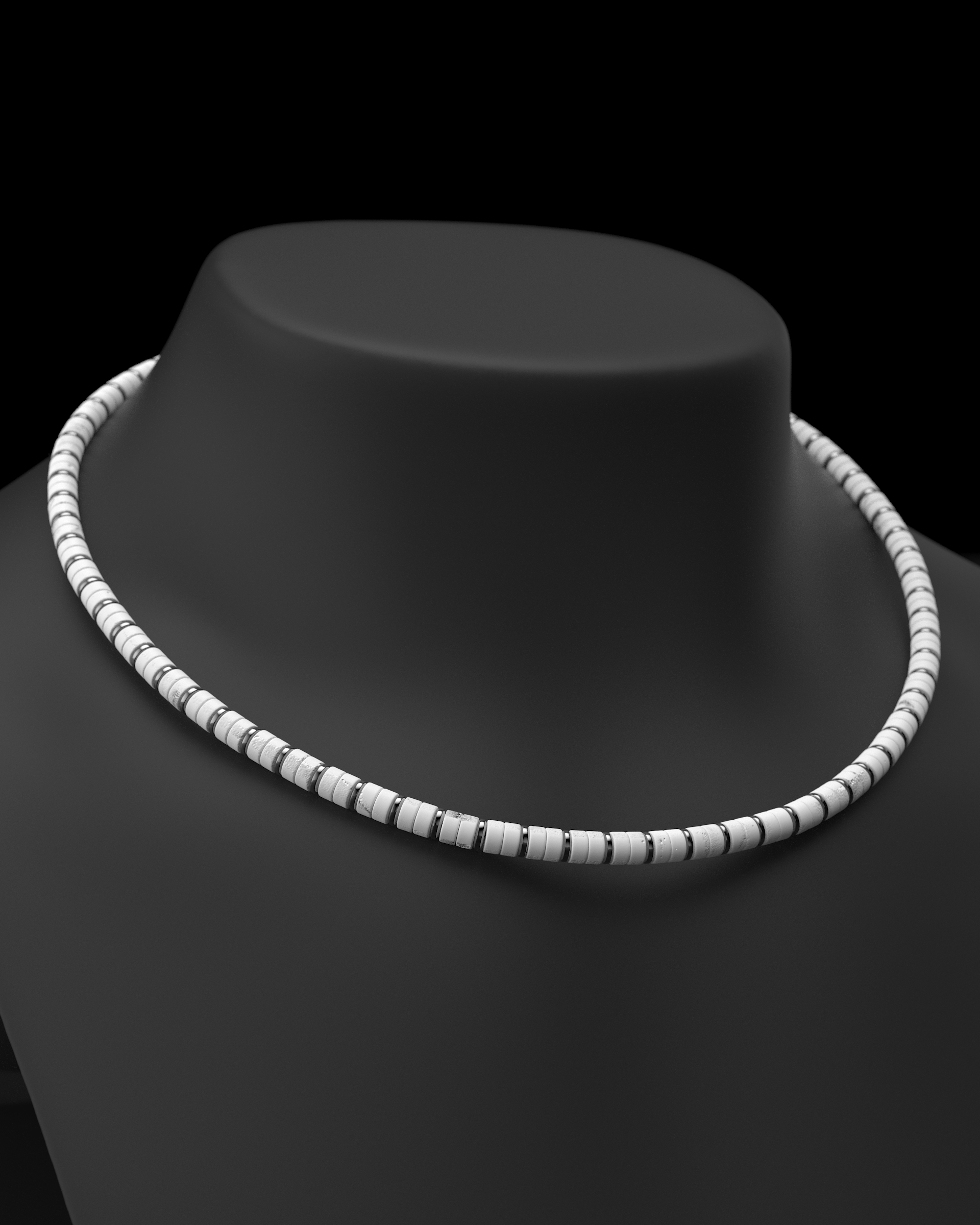 Collar de Howlite 6mm | Espaciador #2