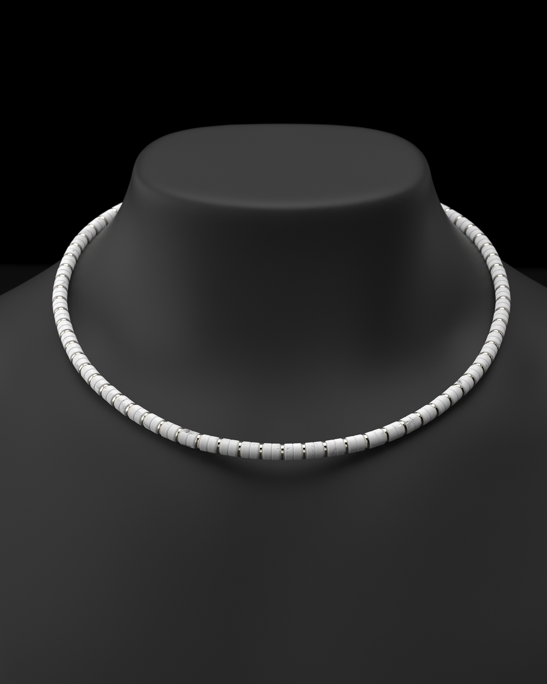 Collar de Howlite 6mm | Espaciador #2