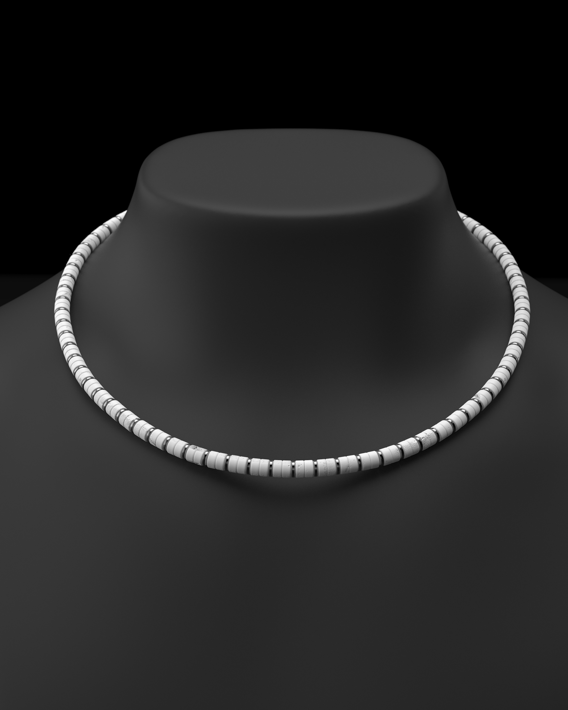 Collar de Howlite 6mm | Espaciador #2