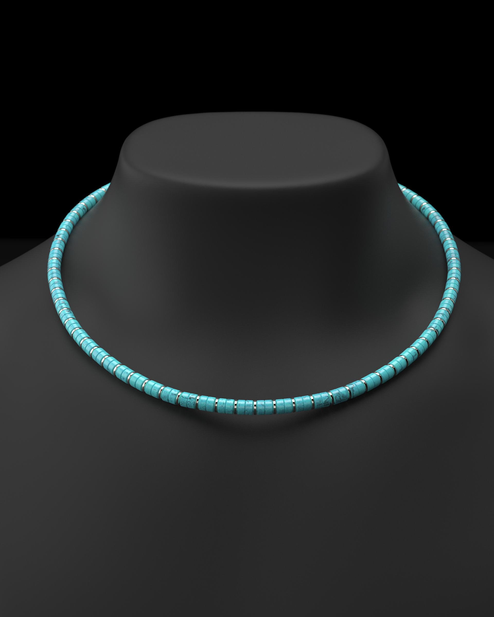 Collar de ónix de 4 mm | Espaciador #2
