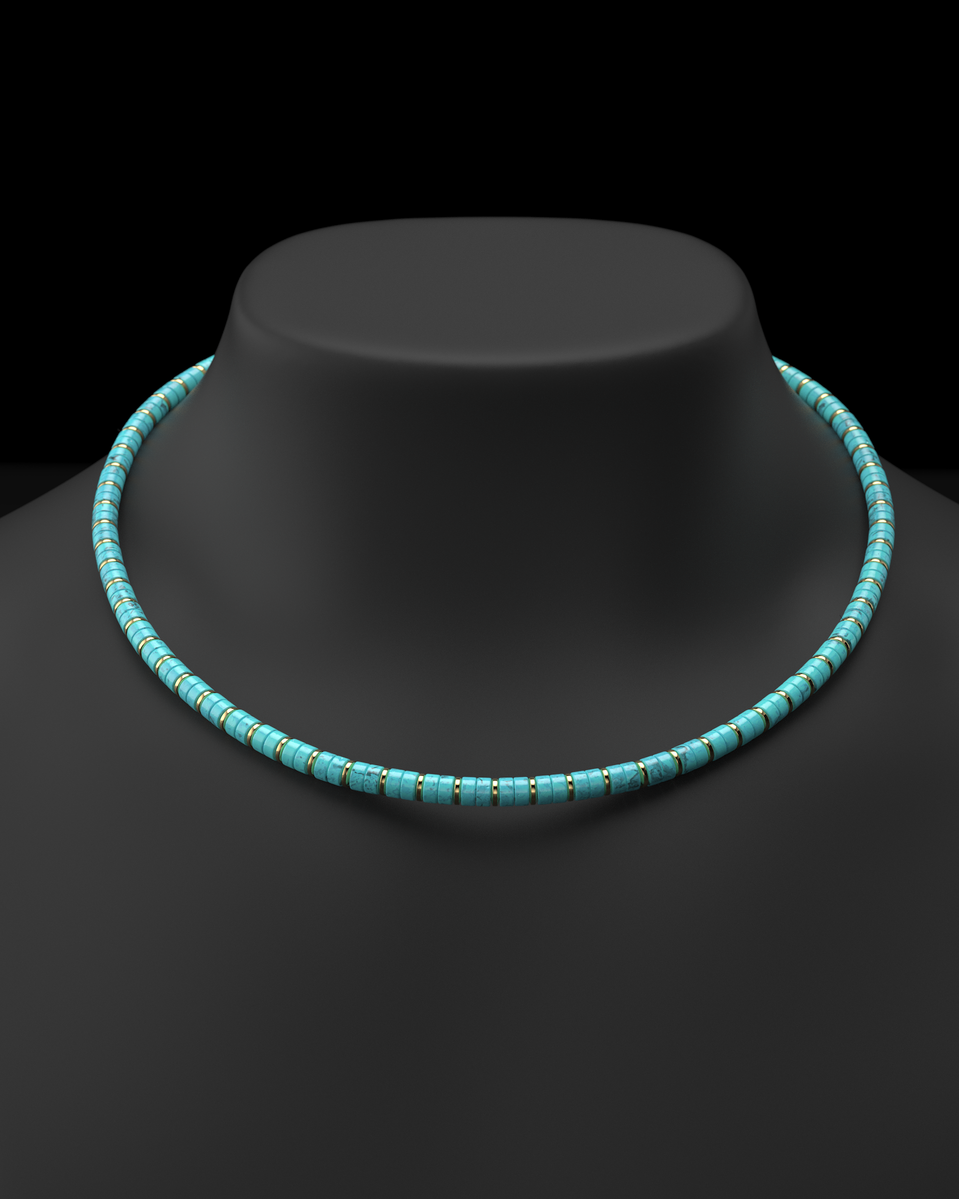 Collar de ónix de 4 mm | Espaciador #2