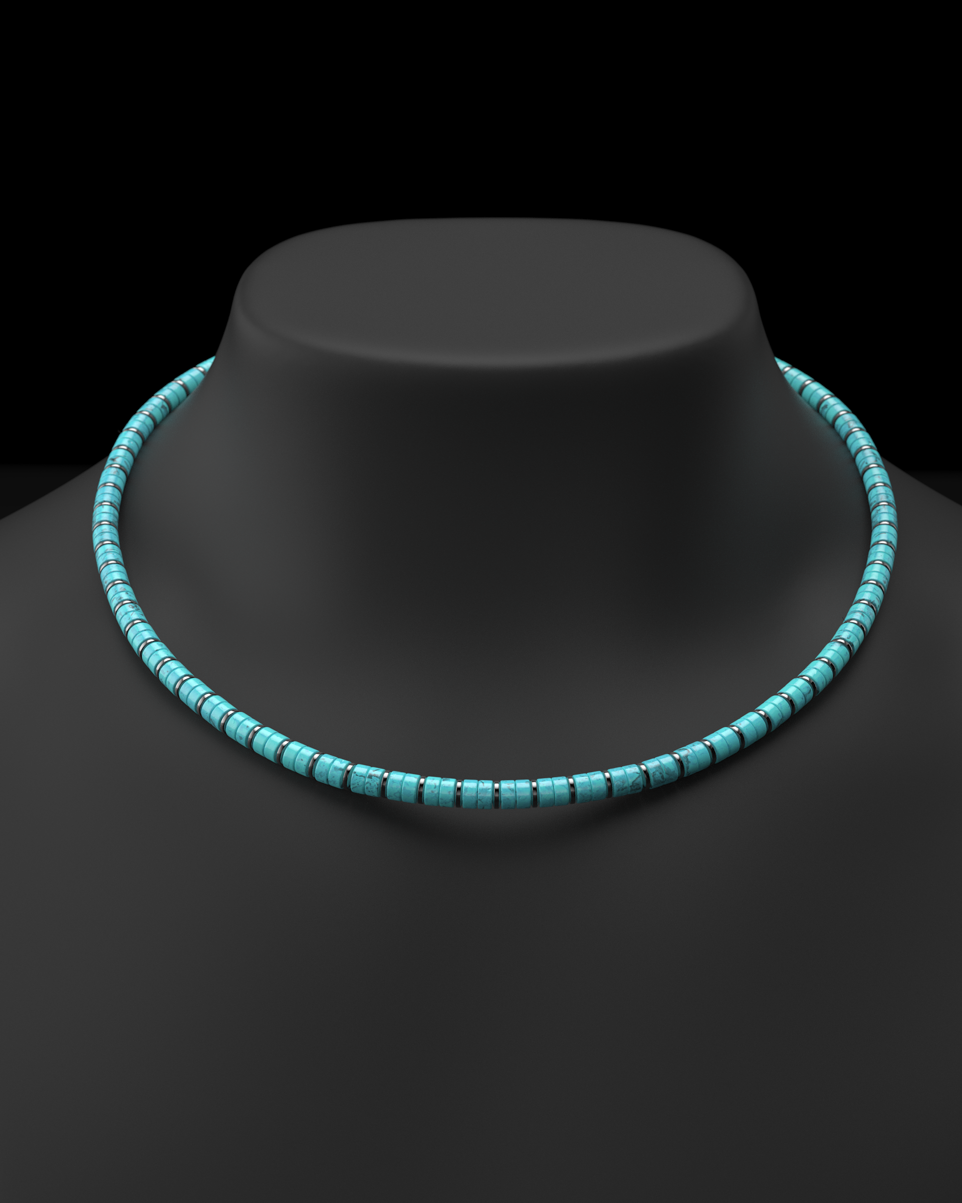 Collar de ónix de 4 mm | Espaciador #2