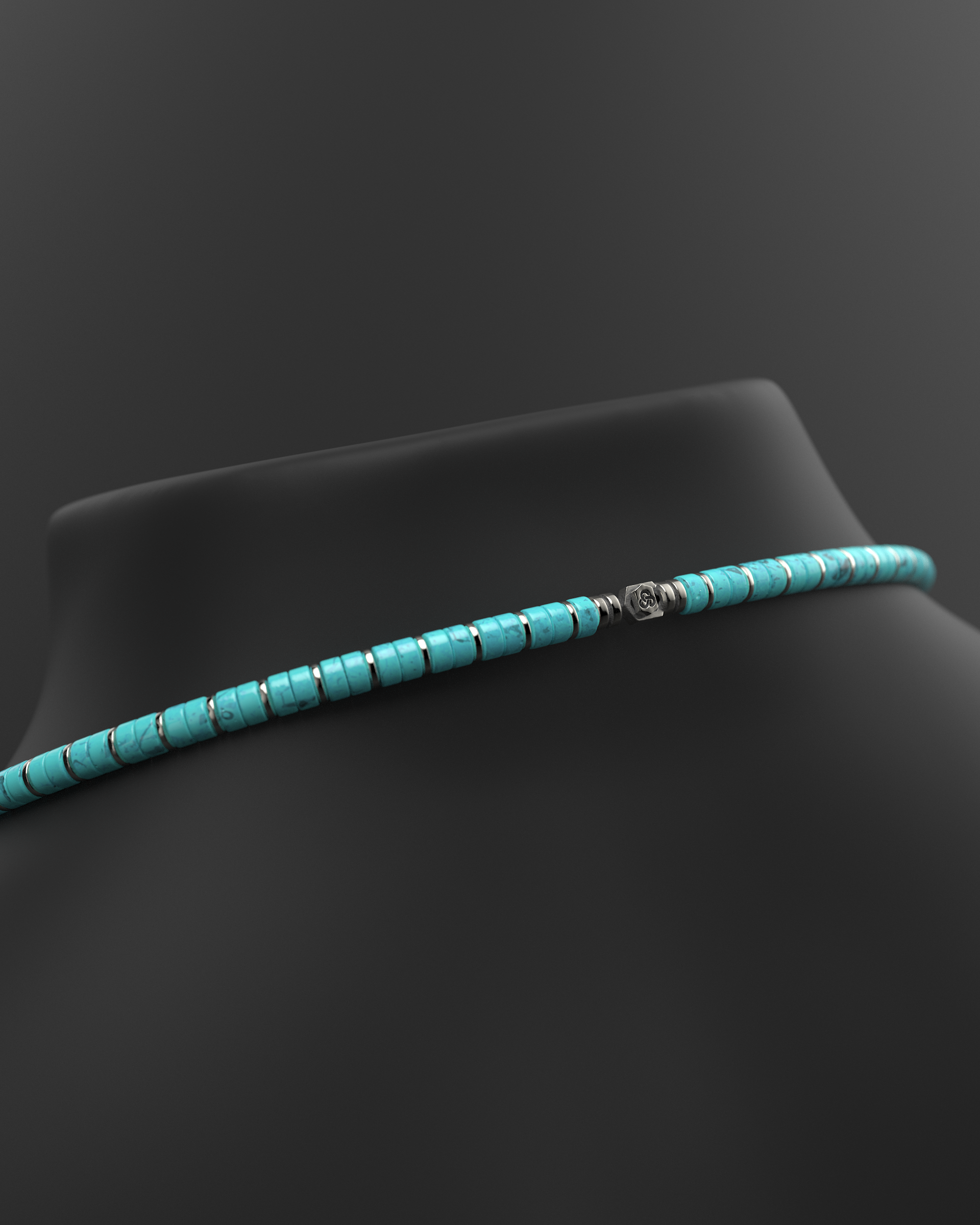 Collar de ónix de 4 mm | Espaciador #2